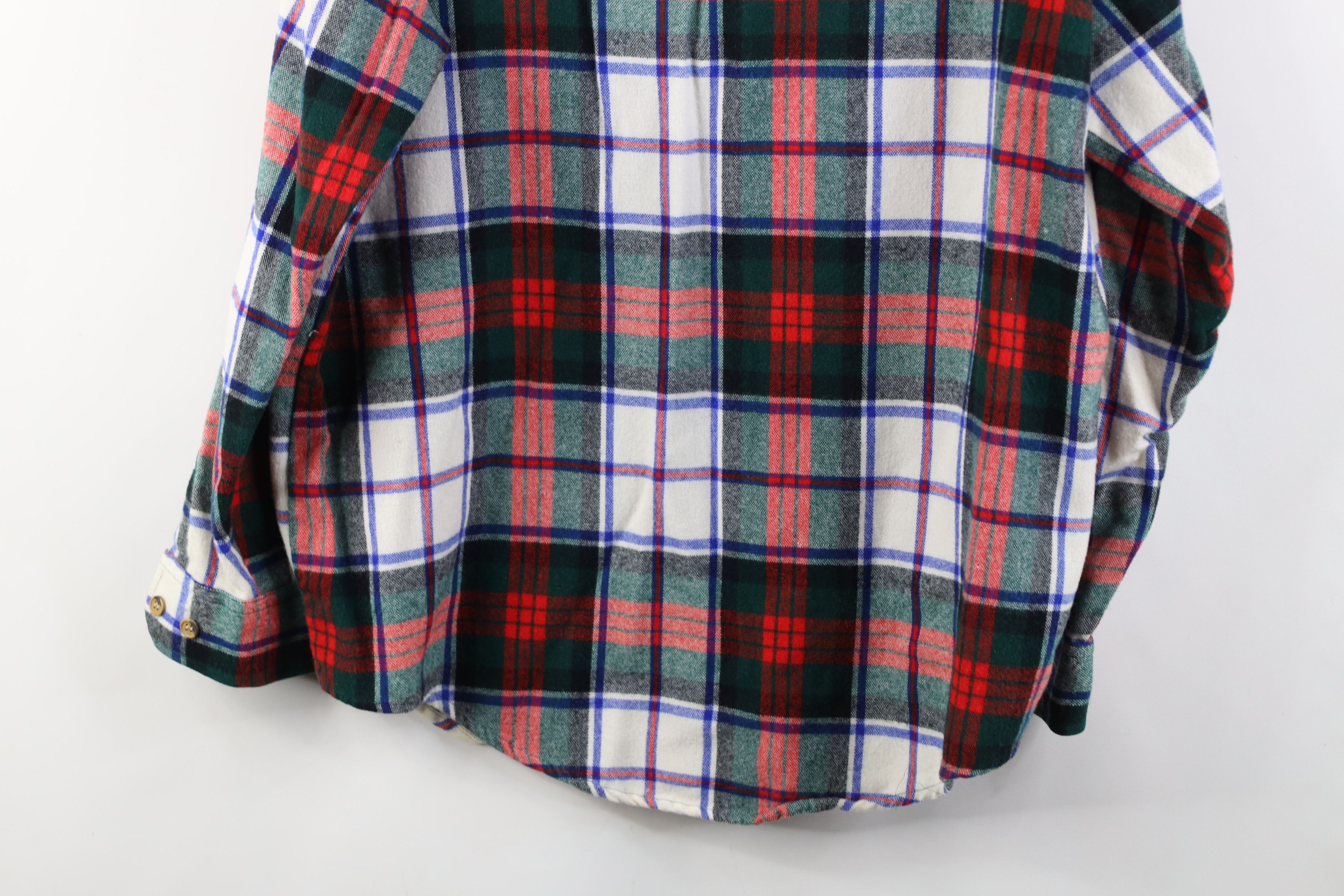 Vintage Vintage 90s Streetwear Flannel Collared Button Shirt Plaid Size US L / EU 52-54 / 3 - 13 Thumbnail