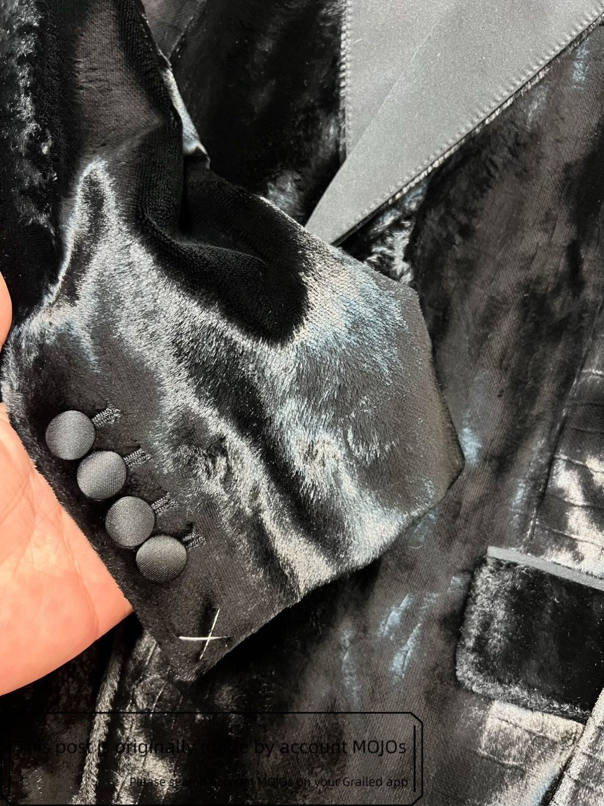 Celine Sz 48 Celine 19AW Alligator Pattern Velvet Blazer mojos14592 Size US M / EU 48-50 / 2 - 4 Thumbnail