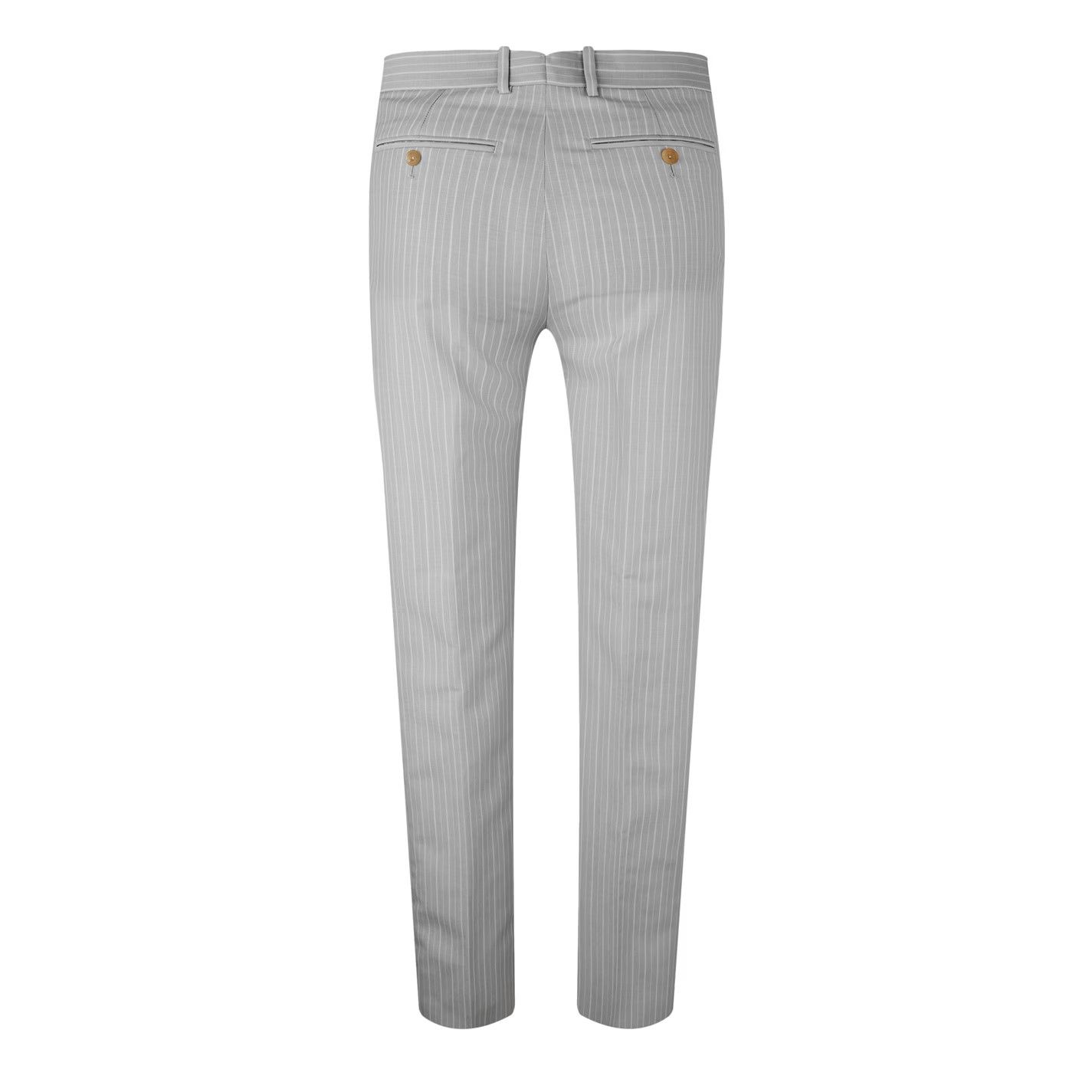 Alexander McQueen o1g2r1mq0326 Cigarette Trousers in Ice Grey Size US 32 / EU 48 - 6 Thumbnail