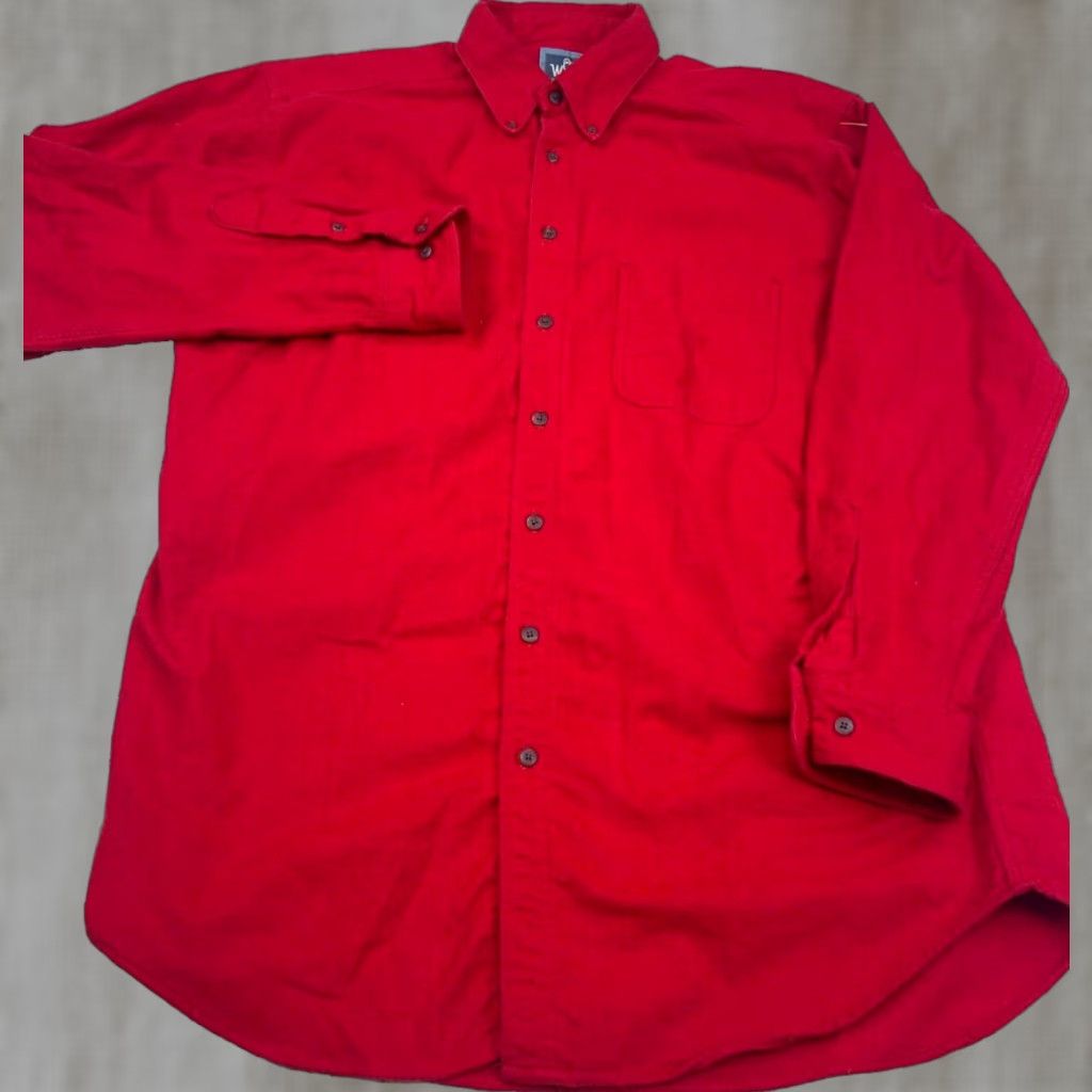 Vintage VINTAGE Woolrich Shirt Men Large Red Button Up Chamois Heavy Cloth USA Made 80s Size US L / EU 52-54 / 3 - 1 Thumbnail