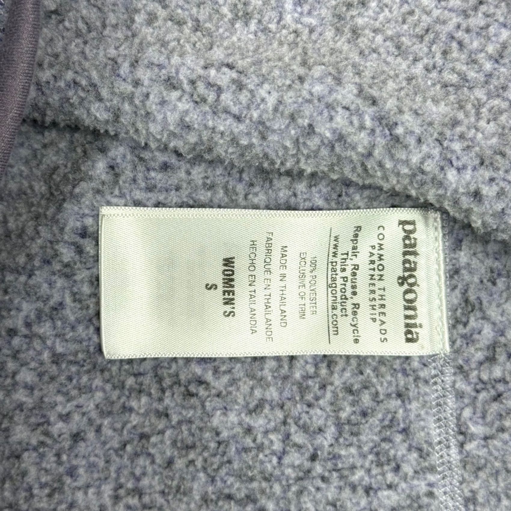 Patagonia Patagonia Better Sweater 1/4 Zip Pullover Women's Small Gray Fleece Jacket Shirt Size S / US 4 / IT 40 - 7 Thumbnail