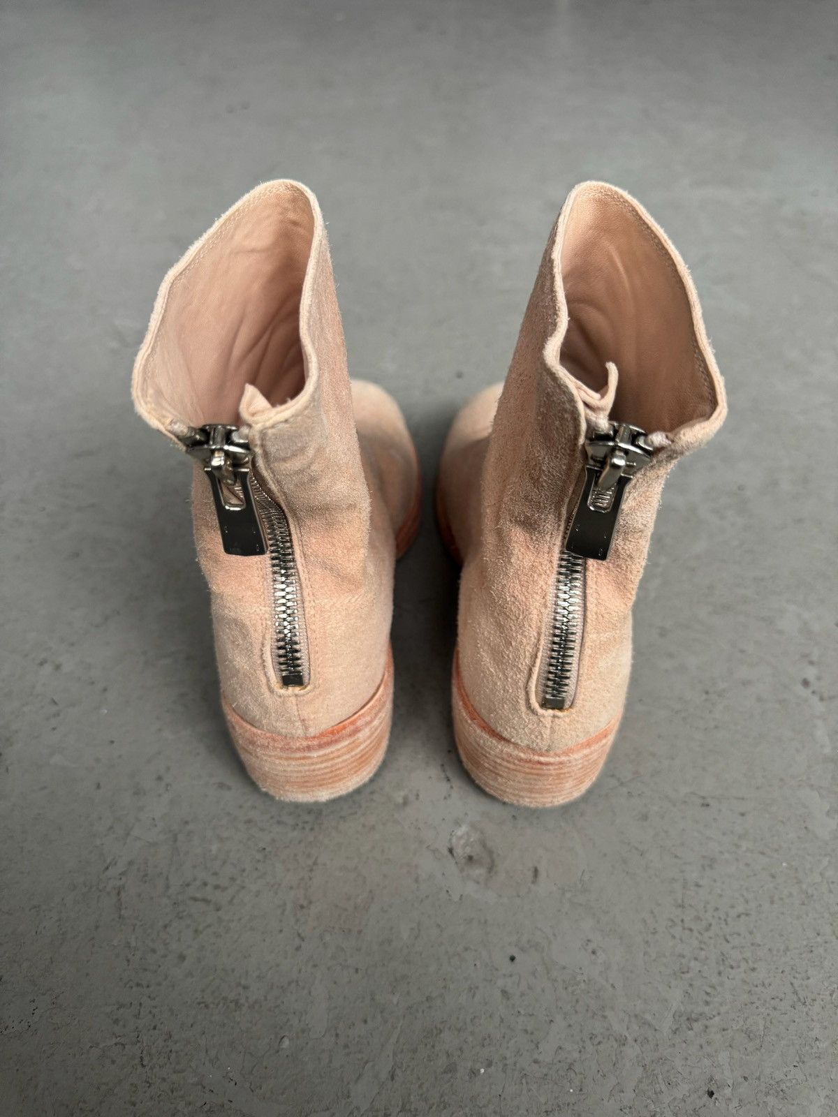 Guidi Guidi 796Z Salmon Reverse Horse Leather Boots Size US 7.5 / IT 37.5 - 4 Thumbnail