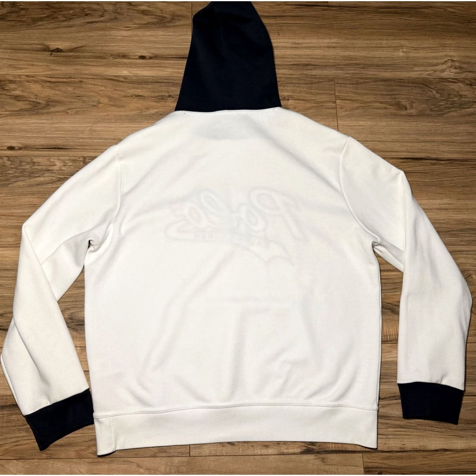 Ralph Lauren Polo Ralph Lauren Hoodie White Navy Double-Knit Jacquard Hoodies Mens Large Size US L / EU 52-54 / 3 - 8 Thumbnail