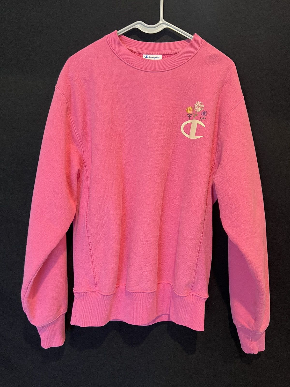 Champion Champion Reverse Weave Pink Flower Sweatshirt - M Size US M / EU 48-50 / 2 - 1 Thumbnail