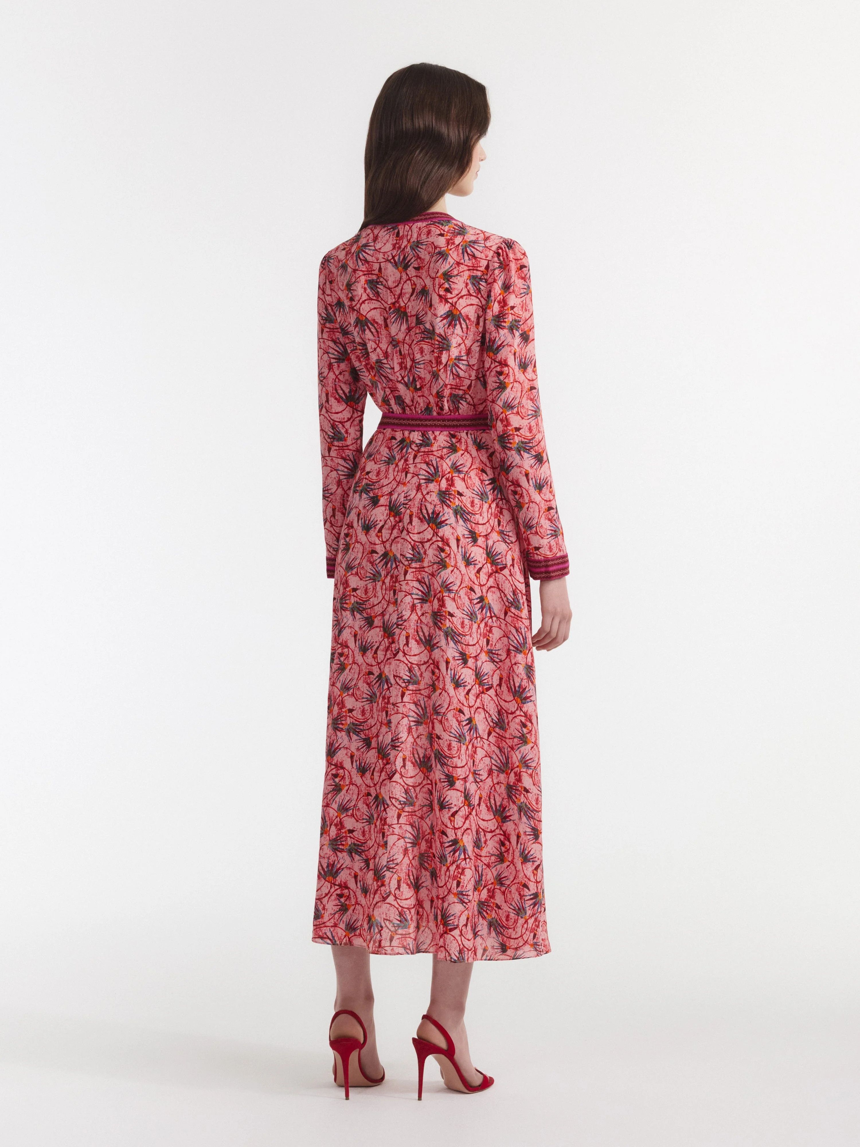 Other o1s22i1n0924 Maxi Chemisier Dress in Multicolor Size S / US 4 / IT 40 - 4 Thumbnail