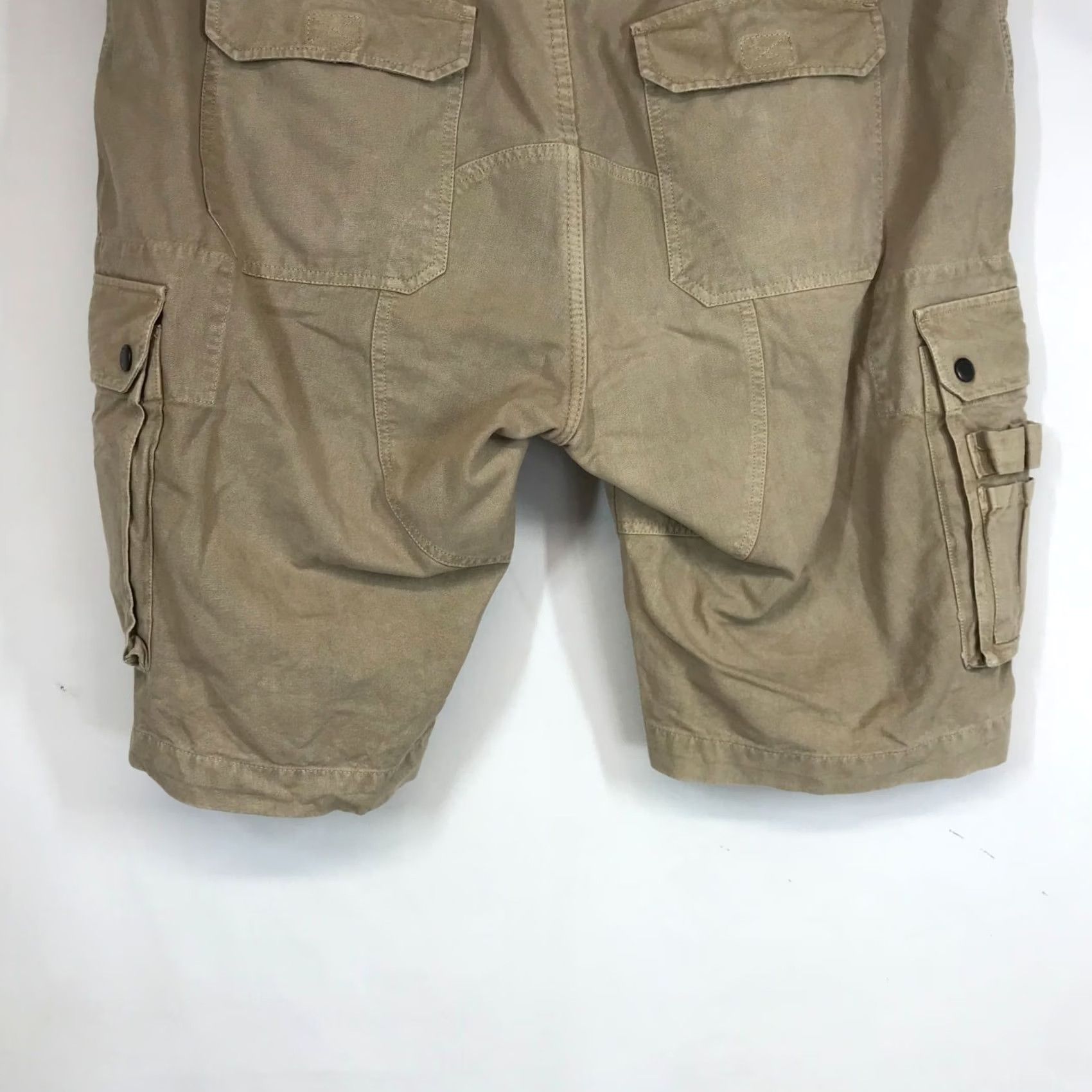 Vintage KAKADU MEN'S 42 BEIGE CARGO SHORTS Cargo Beige Mens 42 Casual Cotton Front Flat Regular Brand KAKADU Size US 42 / EU 58 - 7 Thumbnail