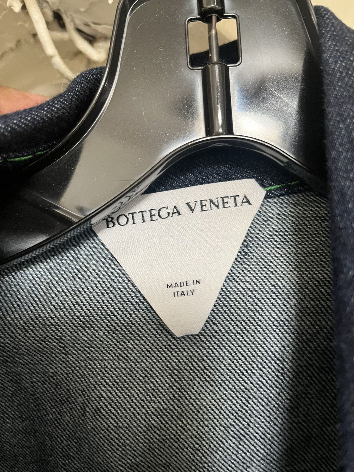 Bottega Veneta Bottega Veneta Denim Trucker Jacket Sz 50 Size US M / EU 48-50 / 2 - 2 Thumbnail