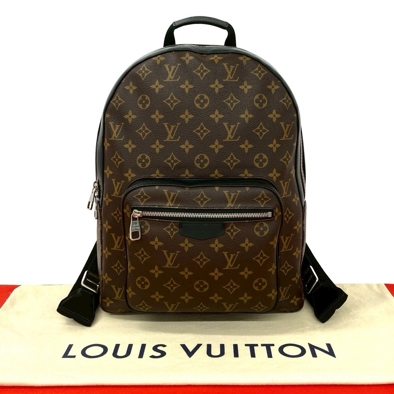 Louis Vuitton Louis Vuitton Louis Vuitton Josh Monogram Macassar Leather Backpack Textile Backpack DUTY FREE for USA Size ONE SIZE - 1 Thumbnail
