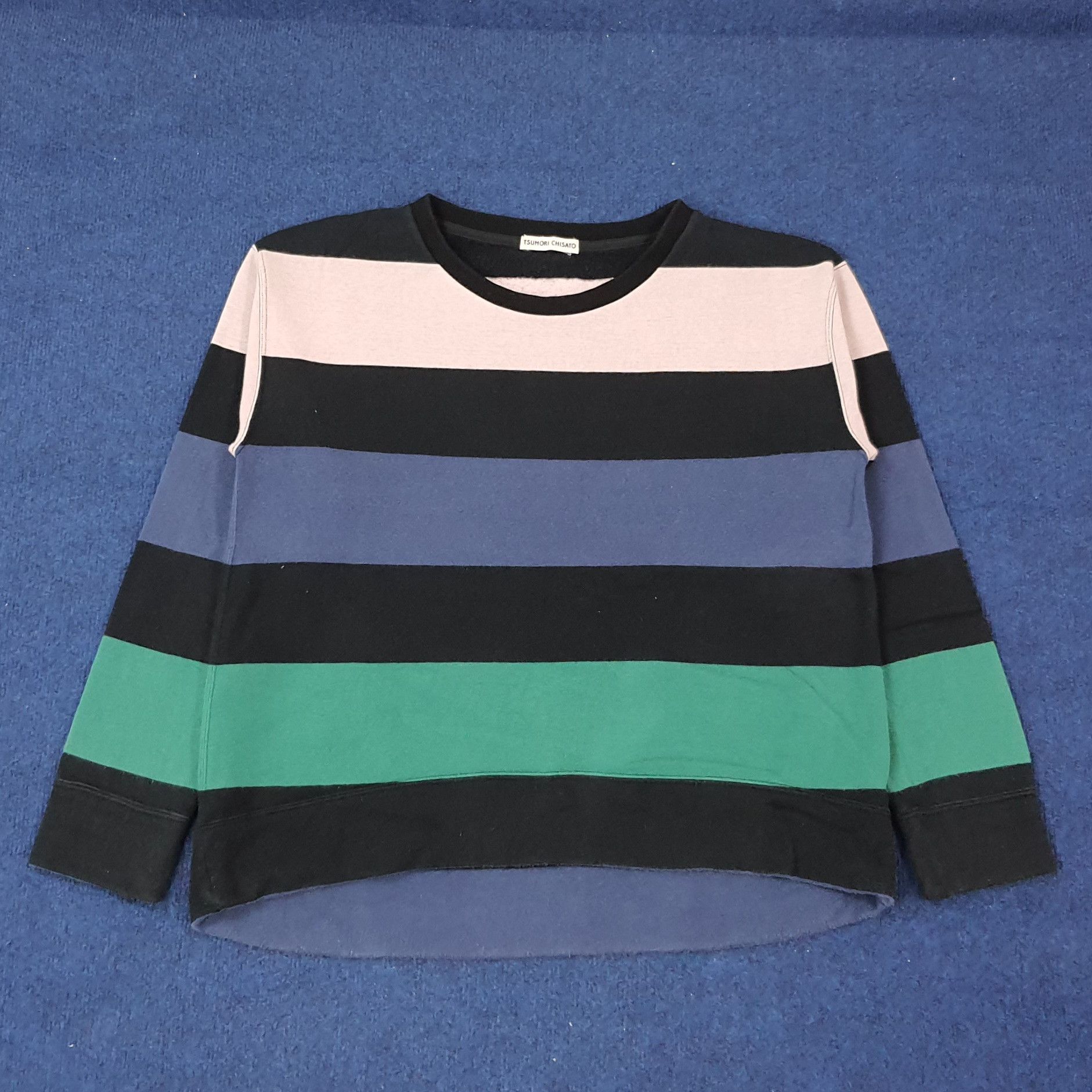 Tsumori Chisato Vintage Tsumori Chisato Striped Designer Sweatshirt C241N2 Size M / US 6-8 / IT 42-44 - 1 Thumbnail