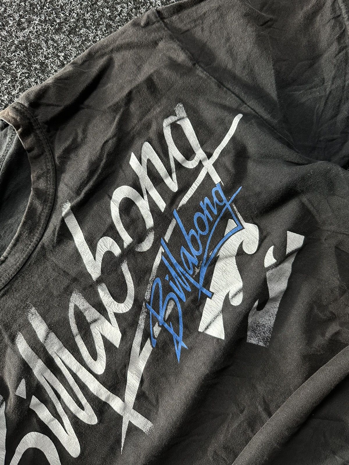 Billabong × Vintage 🚨Vintage 90s Big Logo BILLABONG faded distressed RARE Y2K Size US M / EU 48-50 / 2 - 5 Thumbnail