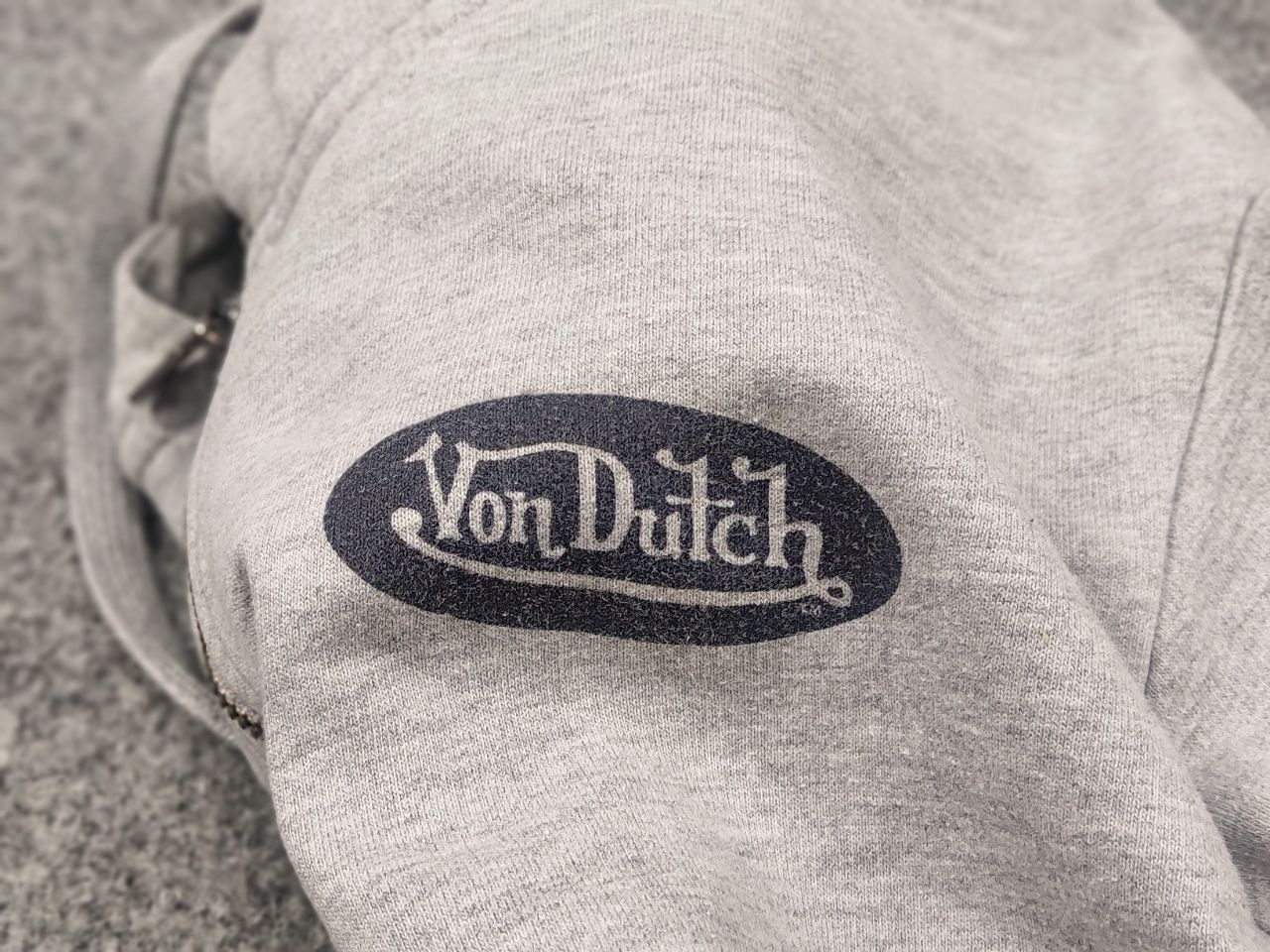 Von Dutch Von Dutch Vintage Gray Zip Hoodie Big sleeves Logo Y2K Style Size US L / EU 52-54 / 3 - 13 Thumbnail