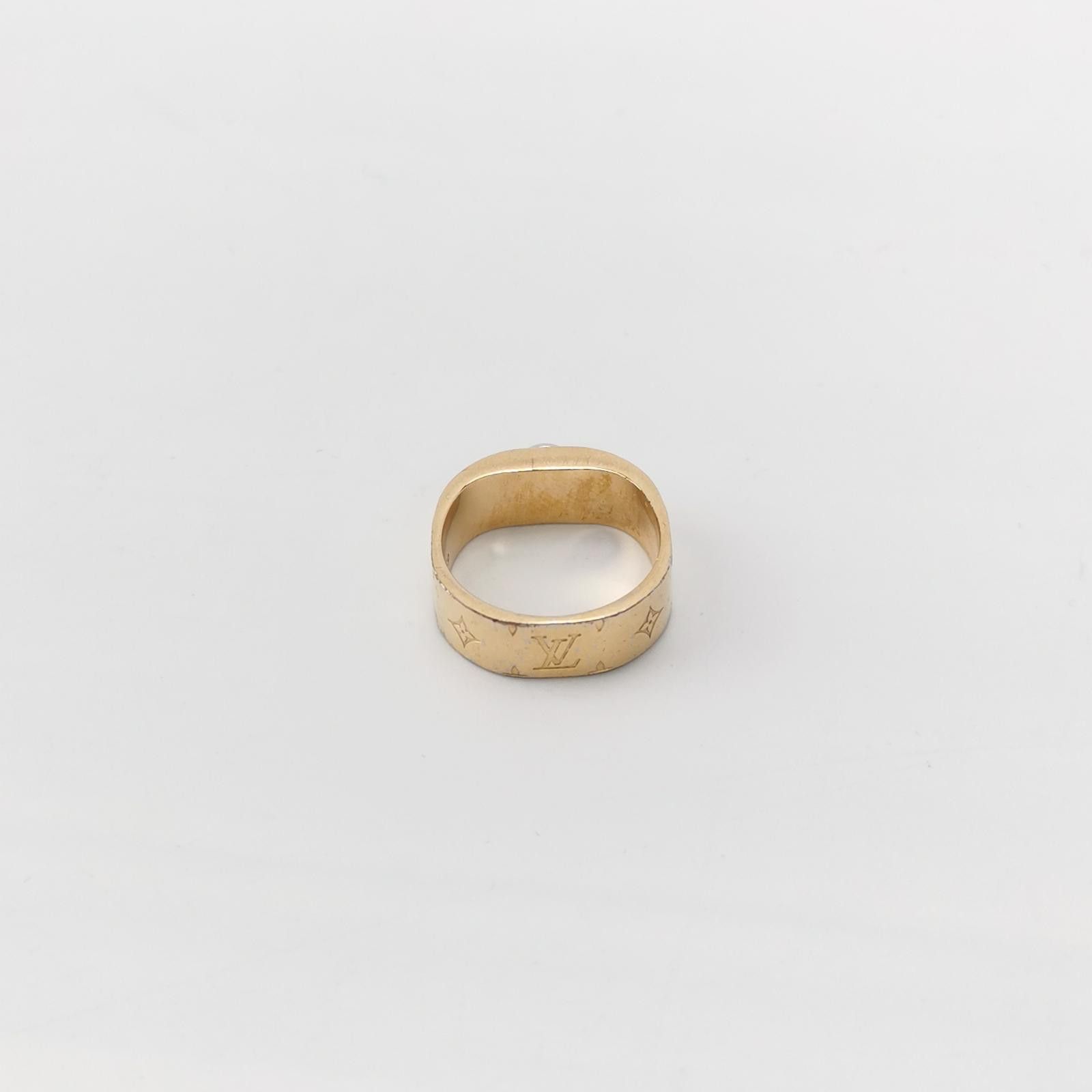 Louis Vuitton Louis Vuitton (LV) Nanogram Logo Ring Size 12 -z2505 Size ONE SIZE - 3 Thumbnail