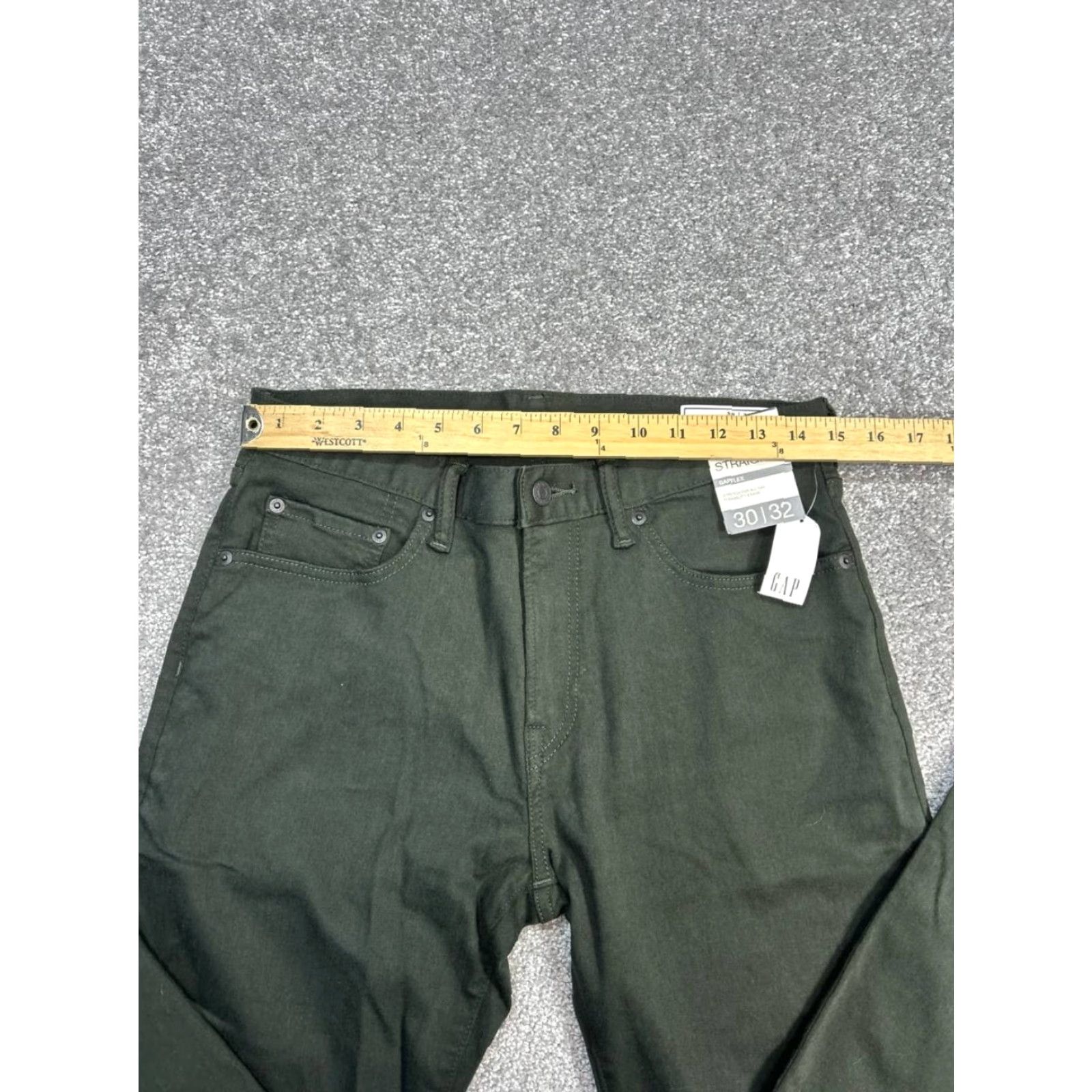 Gap VINTAGE Gap Straight City Gapflex Jeans Mens 30 Green Denim Stretch Mid Rise 30x31 New Size US 30 / EU 46 - 3 Thumbnail
