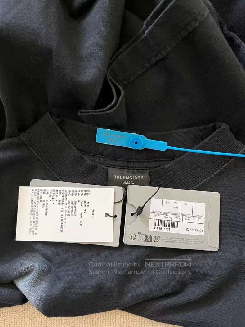 Balenciaga Balenciaga Letter Heart Print Short Sleeve T-Shirt Size US M / EU 48-50 / 2 - 5 Thumbnail