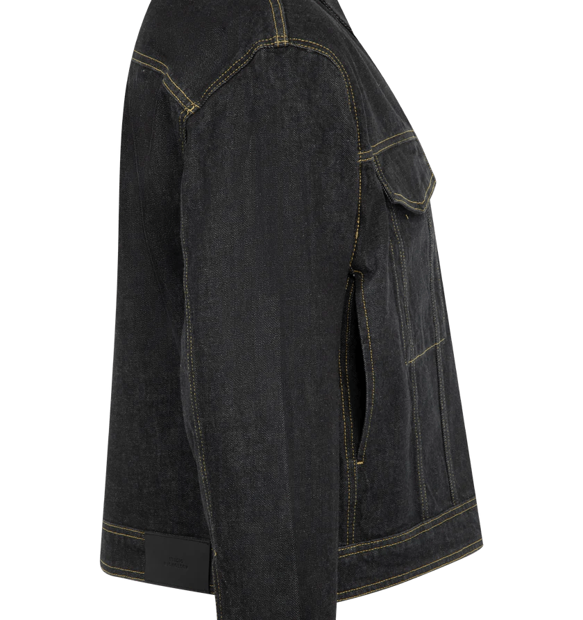 Studio Nicholson o1h1sh10525 Classic Denim Jacket in Black Size US XL / EU 56 / 4 - 3 Thumbnail