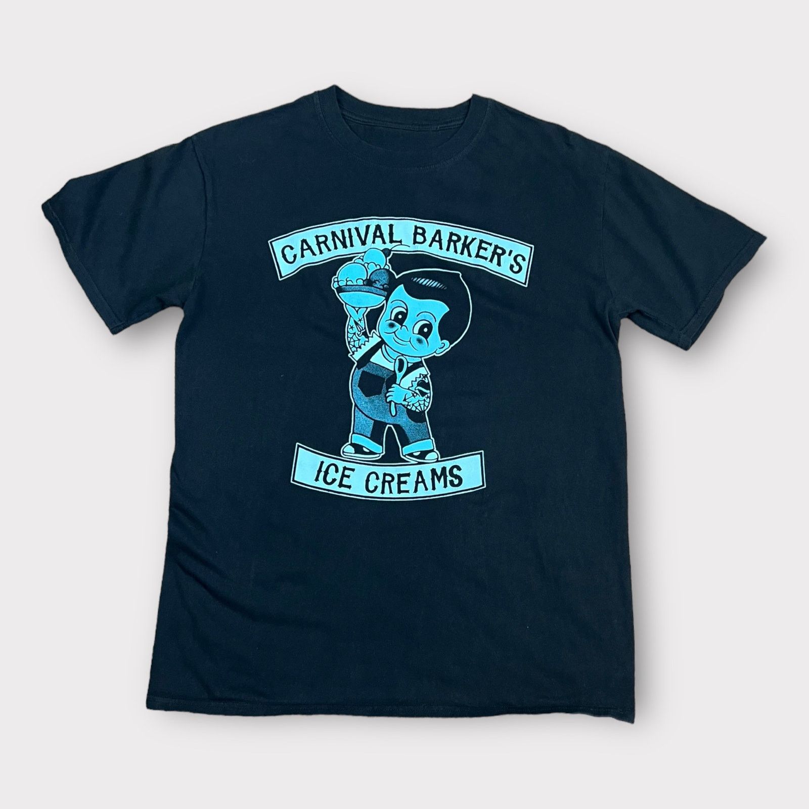 Vintage Vintage Men’s “Carnival Barker’s Ice Cream Graphic T-Shirt Size US L / EU 52-54 / 3 - 1 Thumbnail