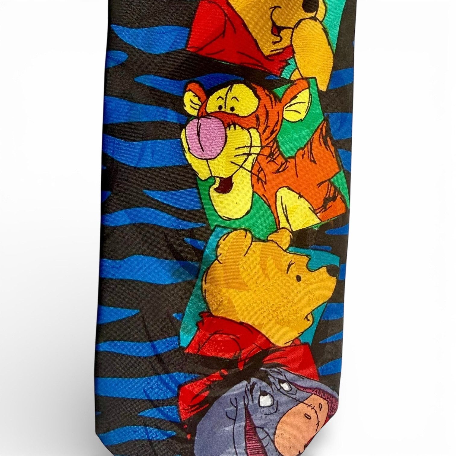 Disney Disney Vintage Winnie the Pooh Tie Tigger Eeyore Blue Stripe Size ONE SIZE - 2 Thumbnail