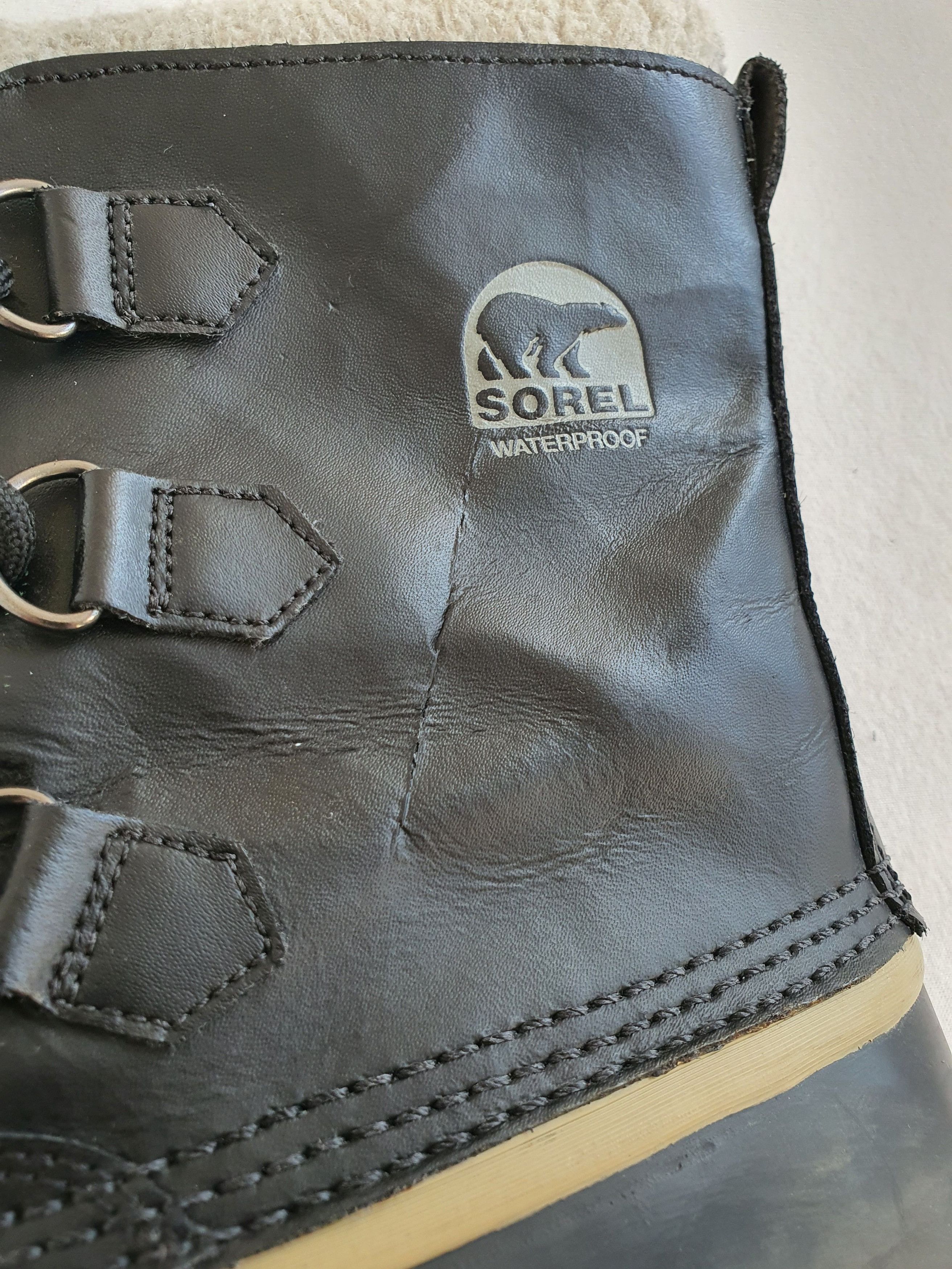 SOREL YOOT PAC (Kids CARIBOU) Nylon Waterproof Snow Boots Size US 5.5 / IT 35.5 - 12 Thumbnail
