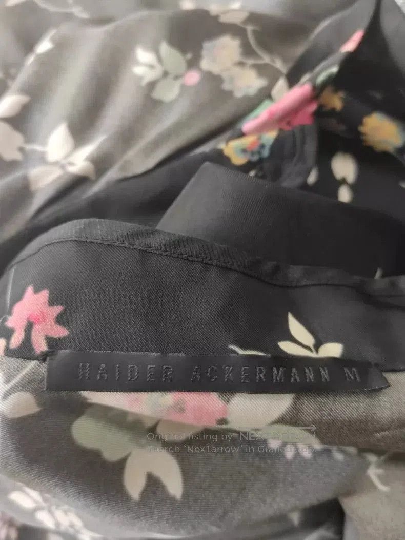 Haider Ackermann Stylish Black Floral Shirt by Haider Ackermann. Size US M / EU 48-50 / 2 - 3 Thumbnail