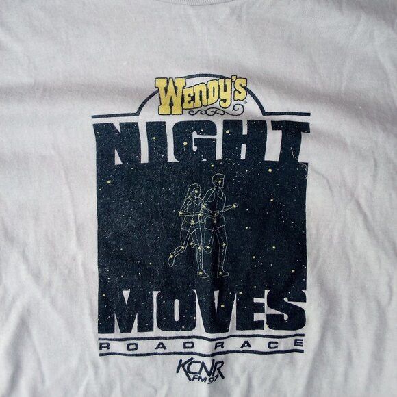 Vintage Vintage Wendy's Night Moves Road Race T-Shirt Size US L / EU 52-54 / 3 - 1 Thumbnail