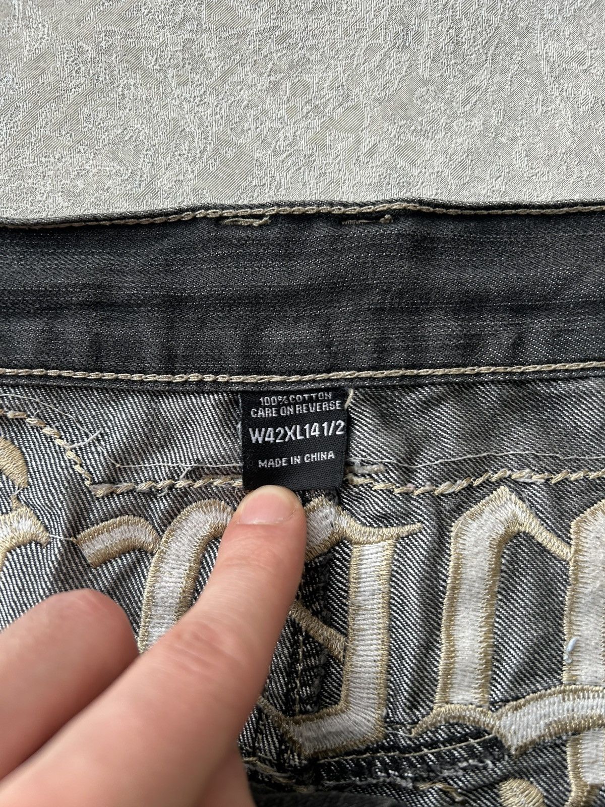 Imperious Y2K Vintage Imperious Embroidered Baggy Jorts JNCO Style Size US 42 / EU 58 - 10 Thumbnail