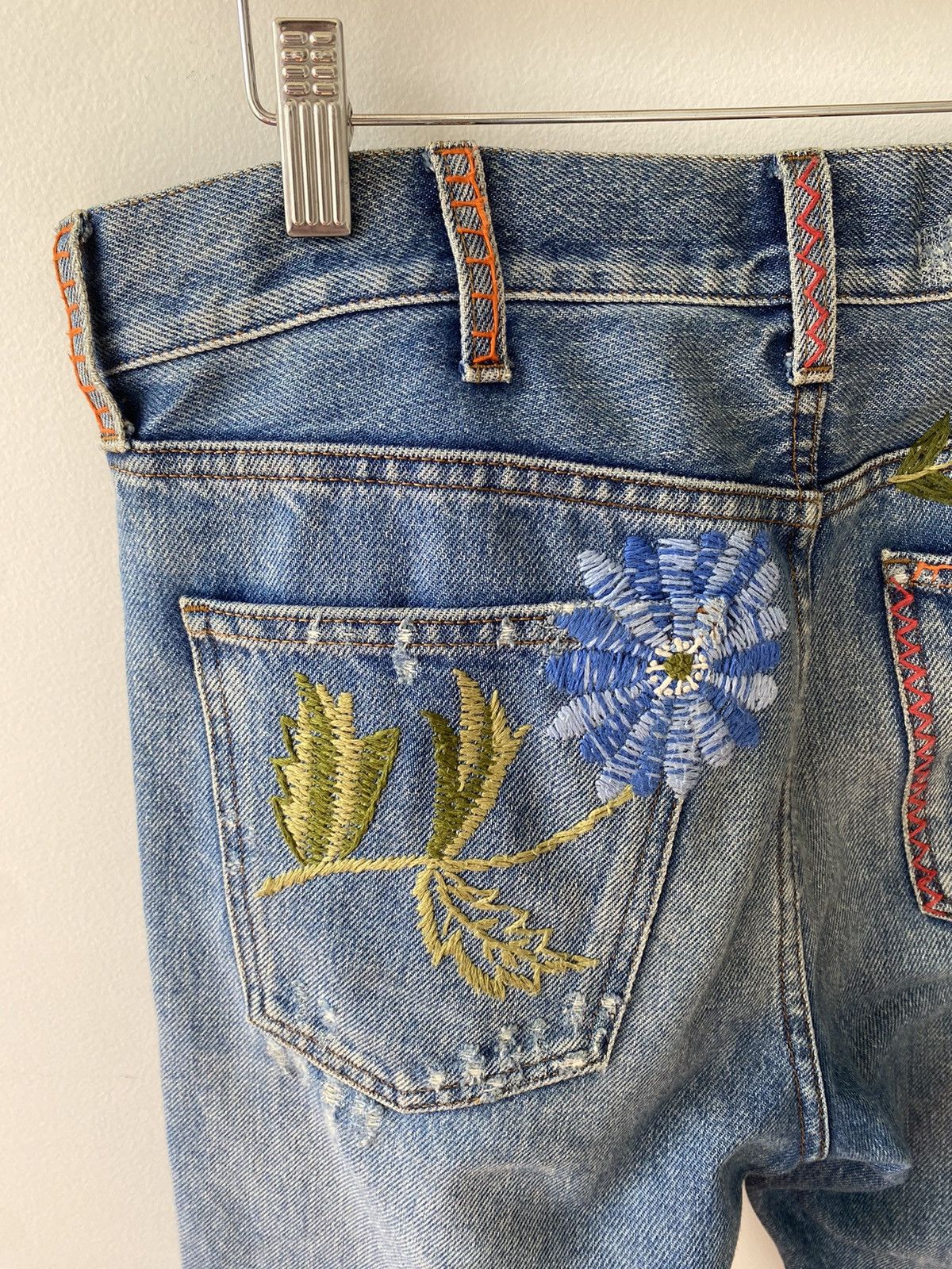 Gucci Gucci 2017 SS Embroidered Denim Size US 32 / EU 48 - 13 Thumbnail