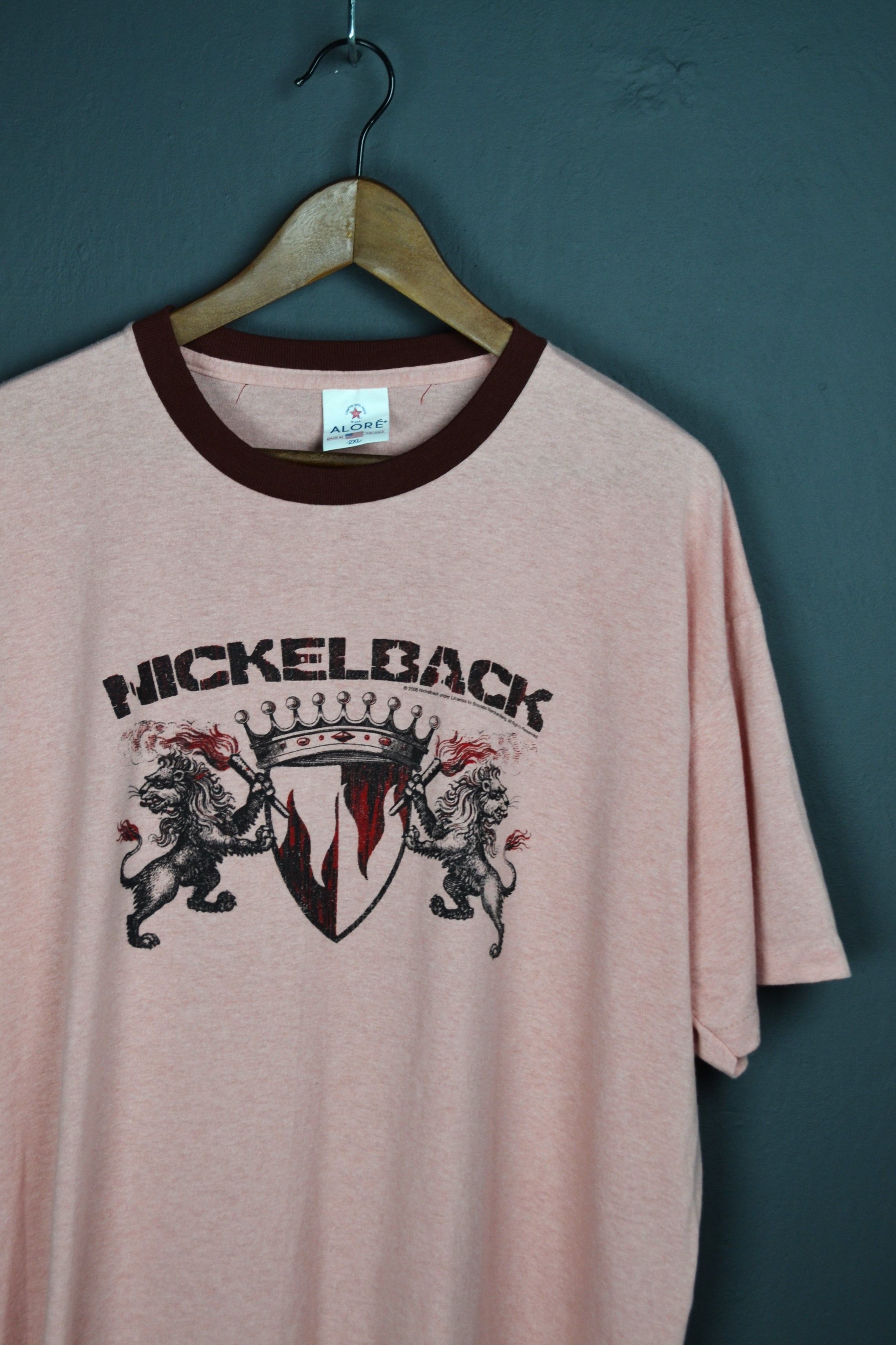 Band Tees Nickelback 2006 Vintage XXL Pink T-shirt Tour Alore Size US XXL / EU 58 / 5 - 3 Thumbnail