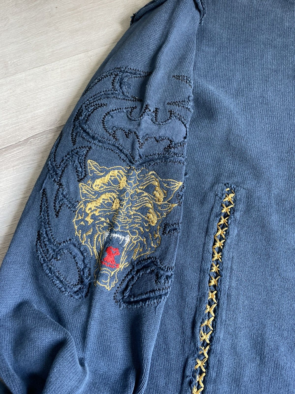 Japanese Brand Vintage Crazy Y2k Grunge Sweater Opium Undercover Style 00s Size US L / EU 52-54 / 3 - 9 Thumbnail