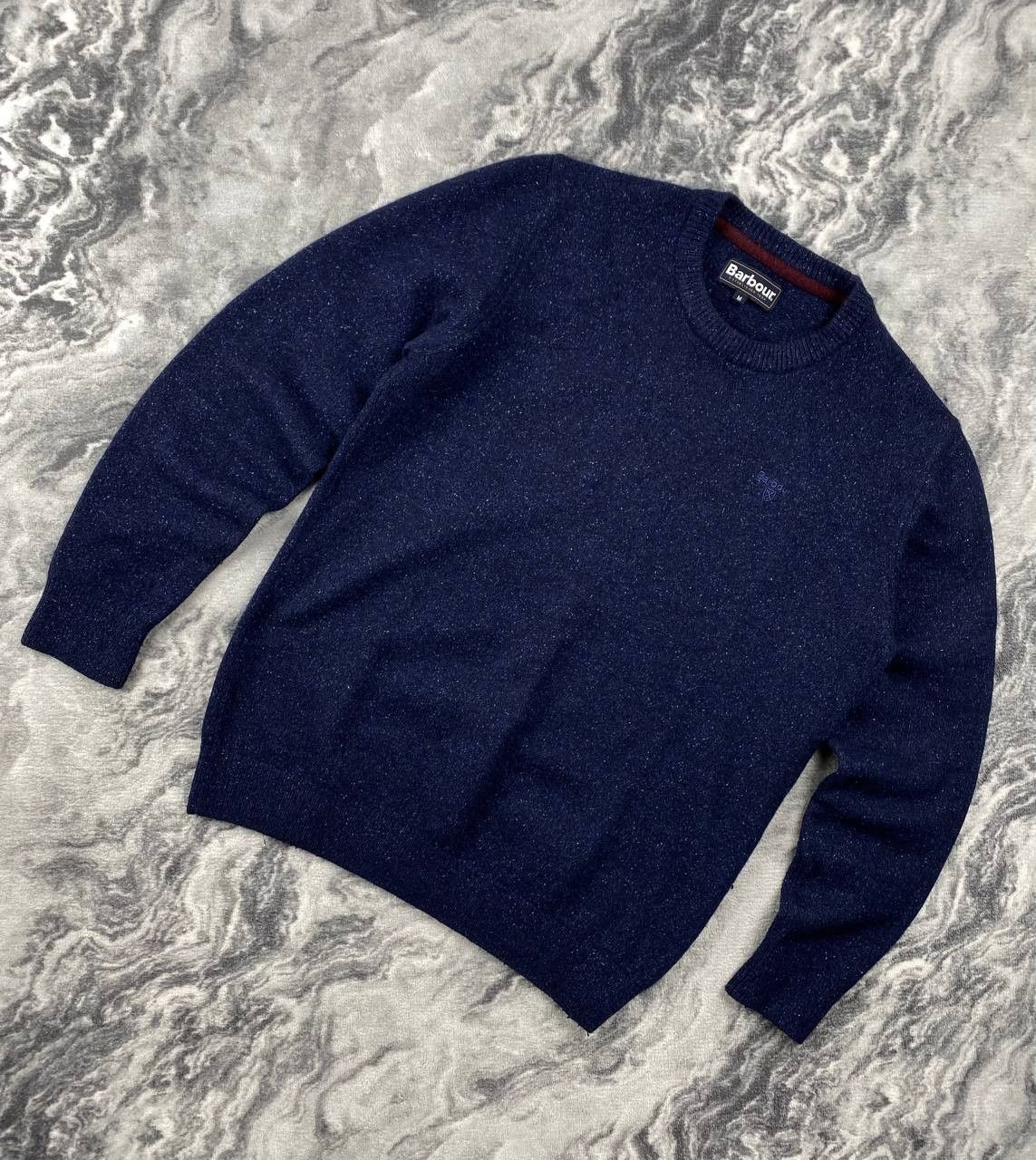 Barbour Barbour Wool Knit Sweater Men Size M Blue Size US M / EU 48-50 / 2 - 1 Thumbnail