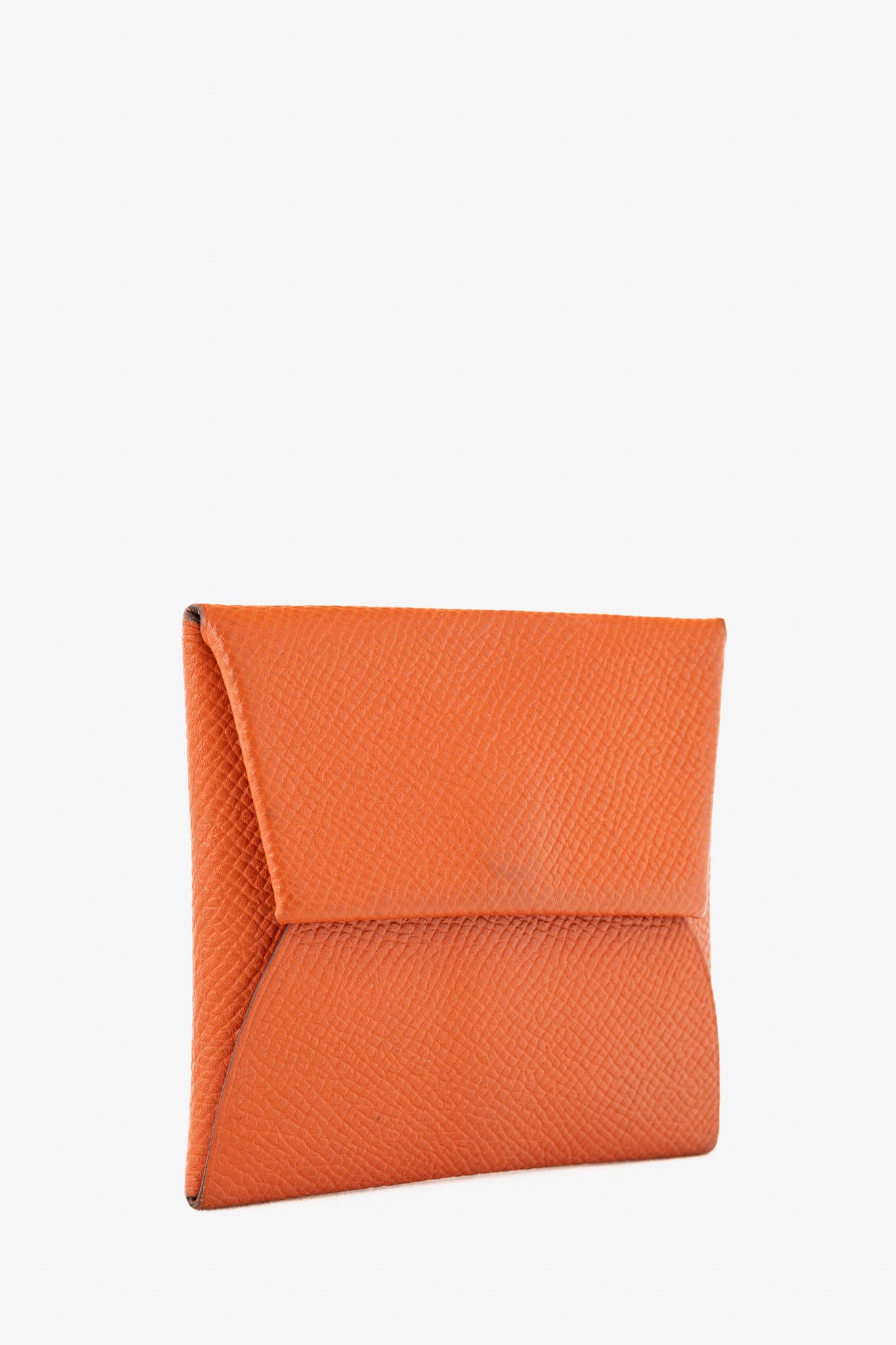 Hermes Hermes Bastia Orange Epsom Calfskin Change Purse Size ONE SIZE - 2 Thumbnail