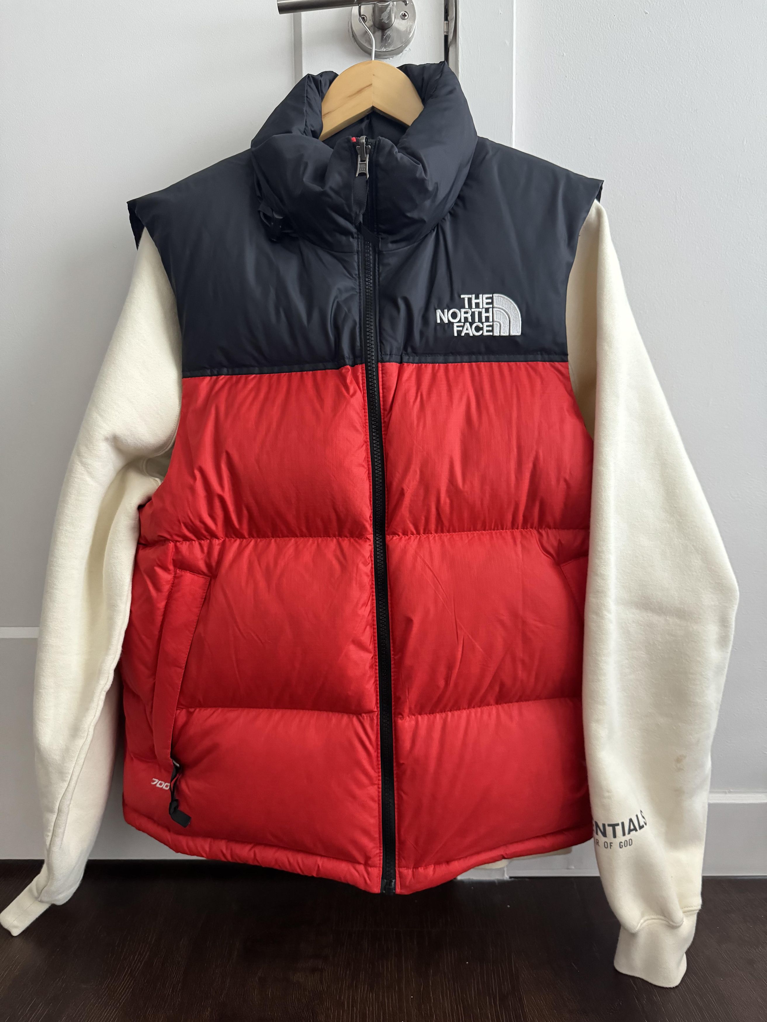 The North Face North Face Nuptse Vest (Red) | Grailed