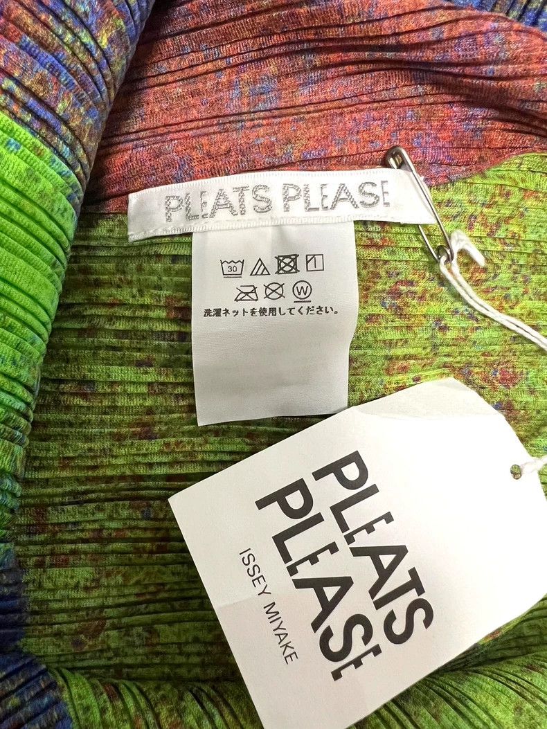 Issey Miyake issey miyake size:3 Red and green high-necked ribbed top Size XXS / US 00 / IT 34 - 3 Thumbnail