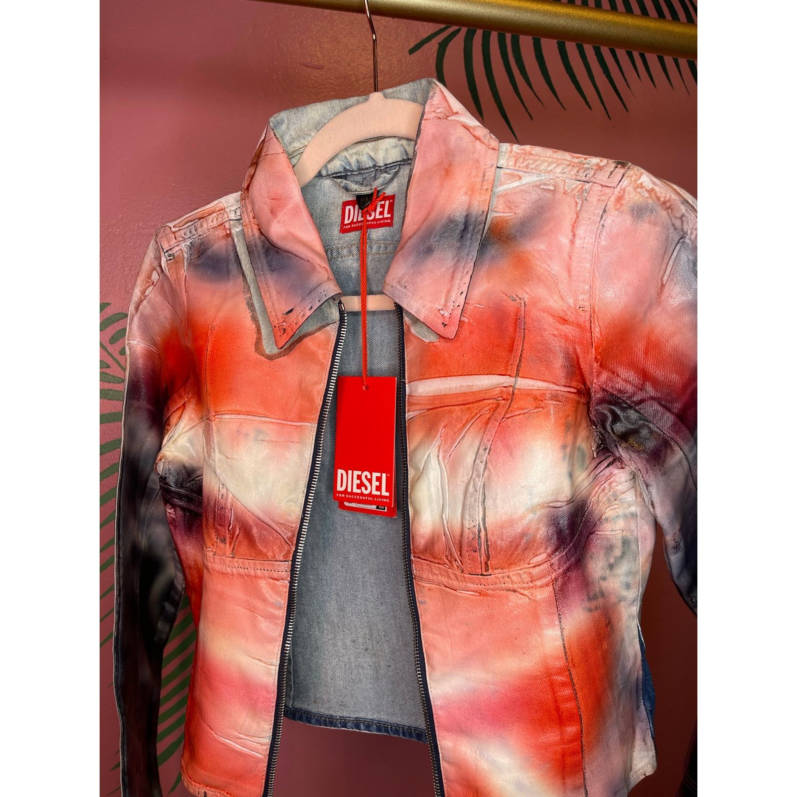 Diesel Diesel De-Smily-FSD Cropped Denim Jacket NWT XSmall Size XS / US 0-2 / IT 36-38 - 7 Thumbnail