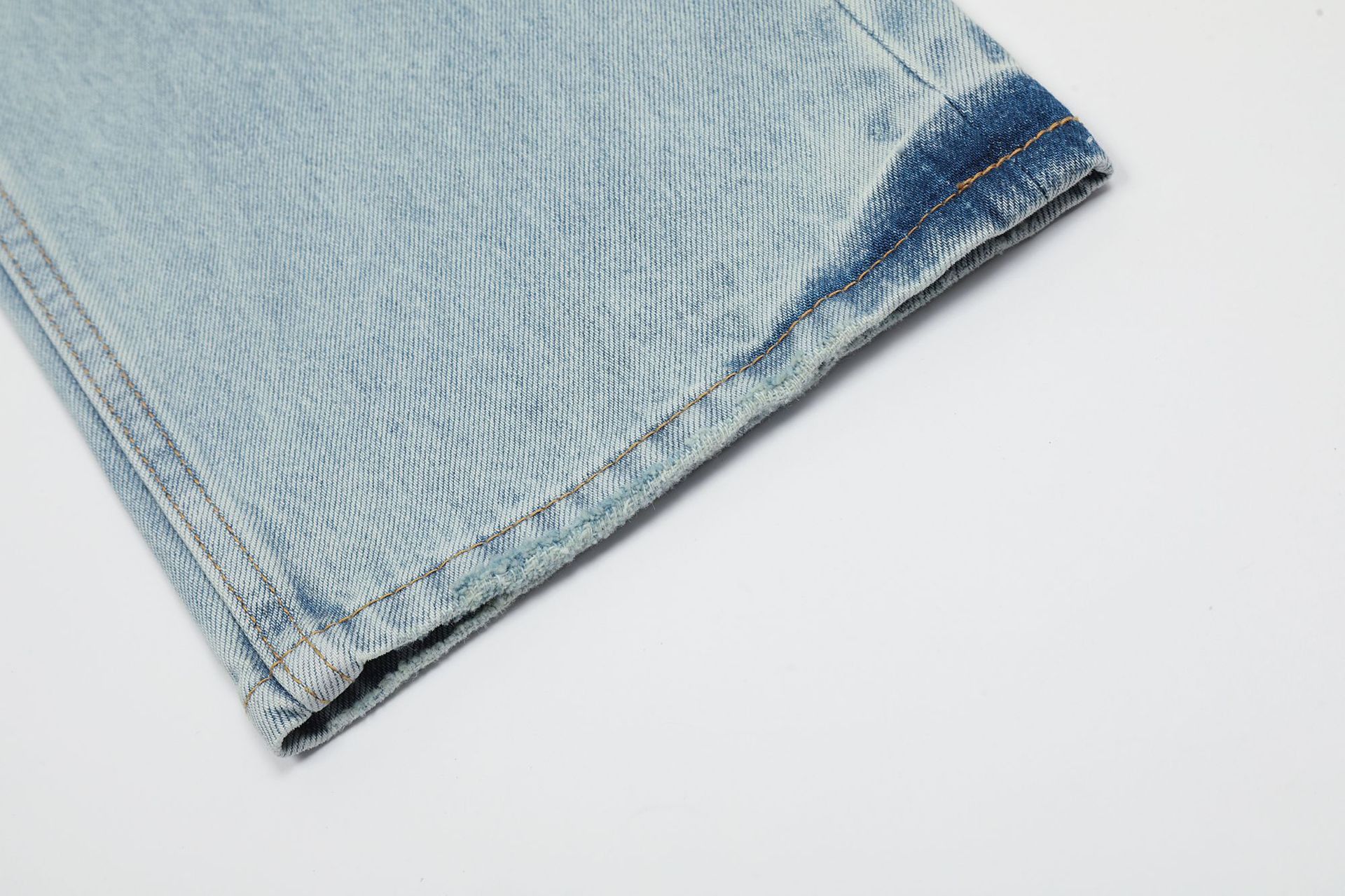 Japanese Brand × Jean American retro street washed distressed light-colored jeans Size US 32 / EU 48 - 6 Thumbnail