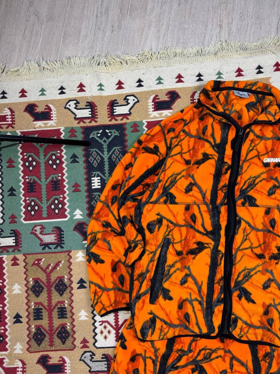 Carhartt × Japanese Brand RARE Carhartt Real Tree Fleece Y2K Orange Suits Size 34R - 3 Thumbnail
