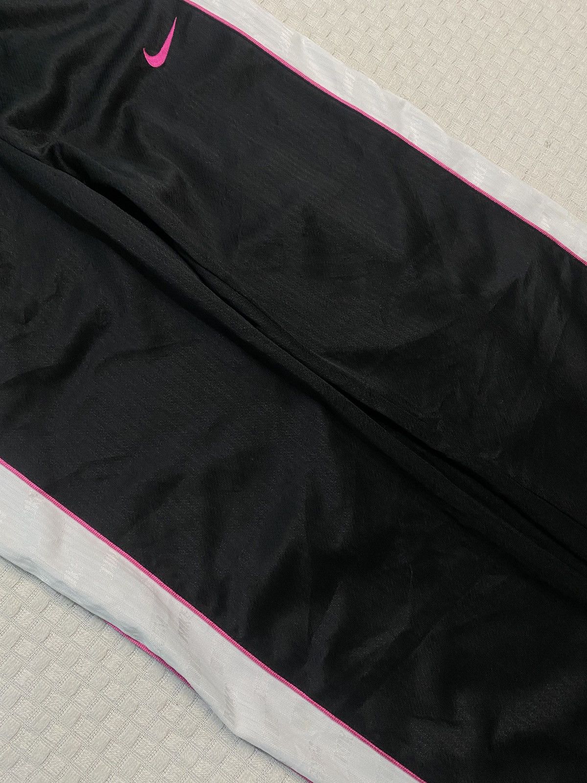 NOCTA × Nike 💥 VINTAGE NIKE 90S BAGGY WIDE LEG SWOOSH TRACK PANTS Y2K Size US 26 / EU 42 - 5 Thumbnail