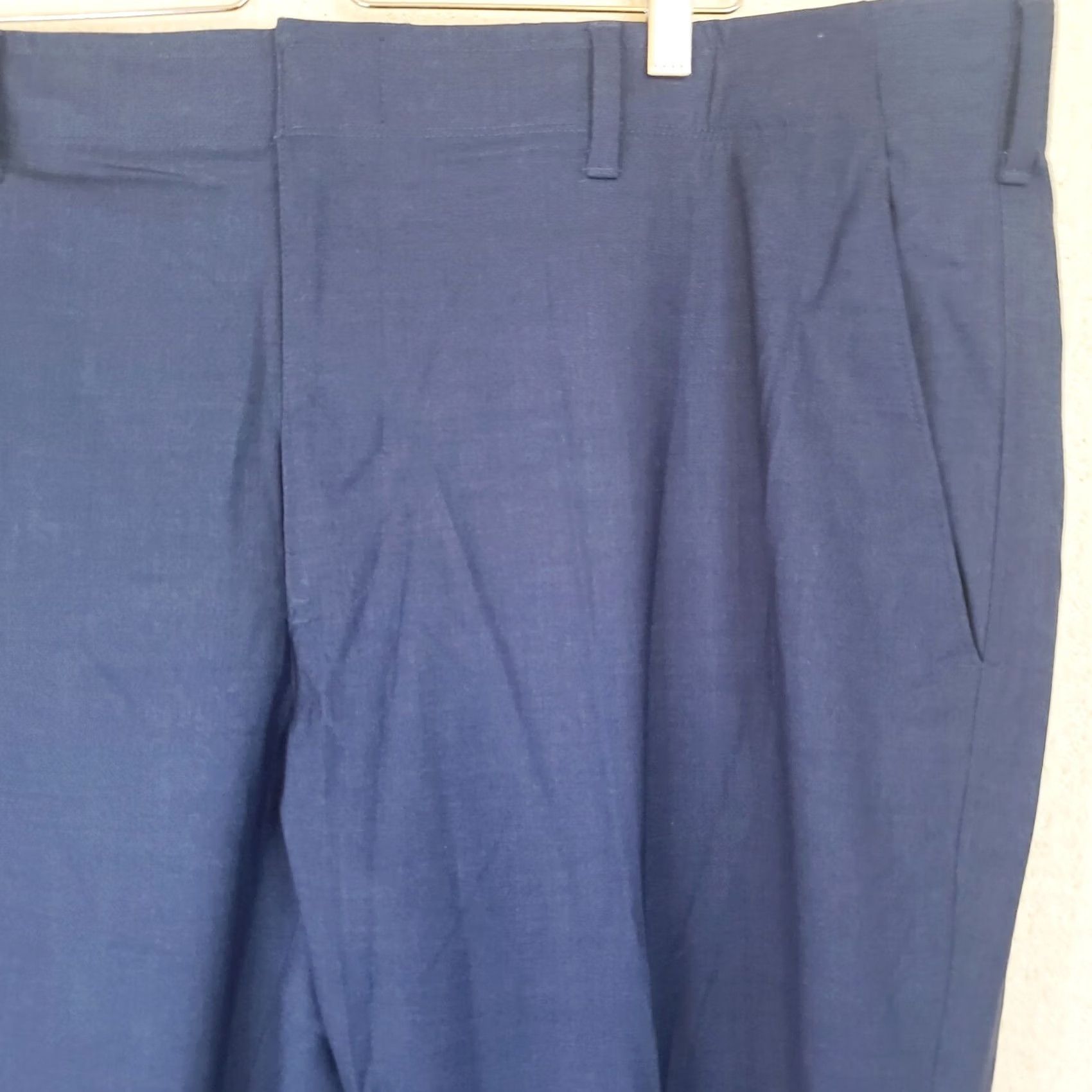 Vintage Kilburne & Finch Mens 44x32 Blue Stretch Flat Front Golf Casual Dress Pants Size US 44 / EU 60 - 4 Thumbnail