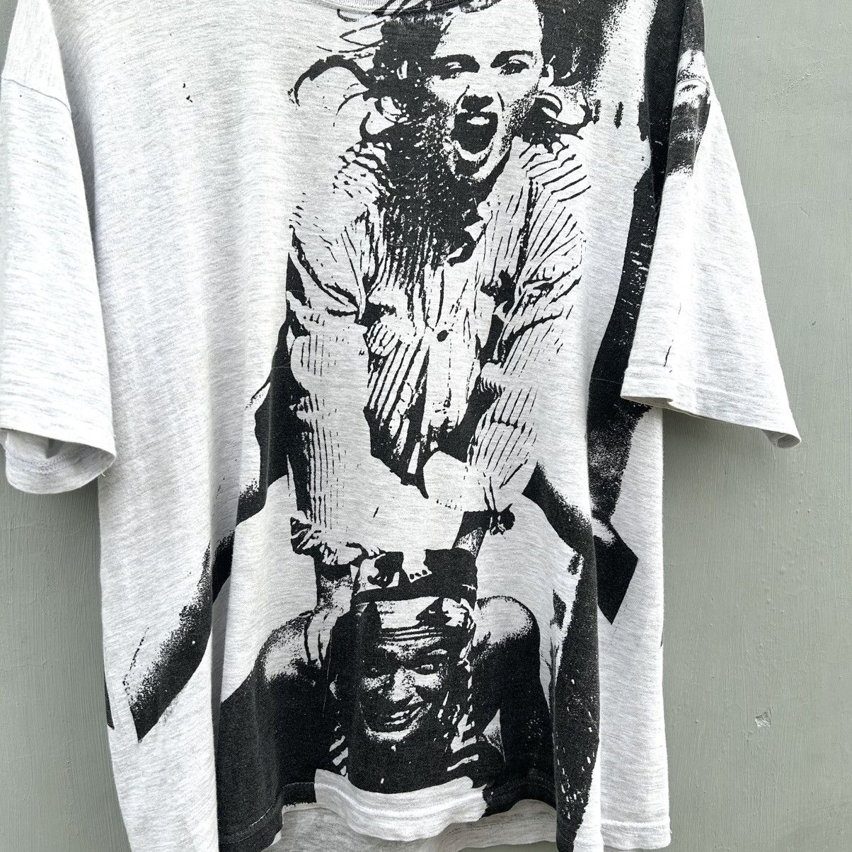 Vintage Vintage 90s Tshirt Marilyn Monroe AOP Builtup Size US L / EU 52-54 / 3 - 4 Thumbnail