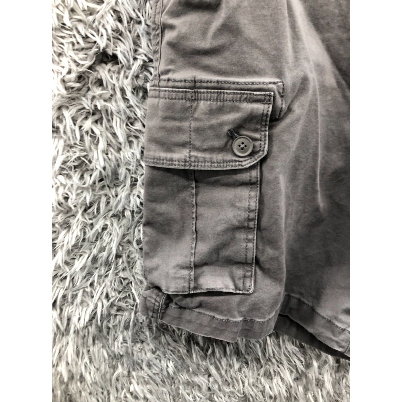 Vintage Sonoma Cargo Shorts Mens Size 40 Medium Wash Gray 5-Pocket Design Belt Loops Regular Front Flat Rise Mid 10 in Cotton Blend Size US 40 / EU 56 - 4 Thumbnail