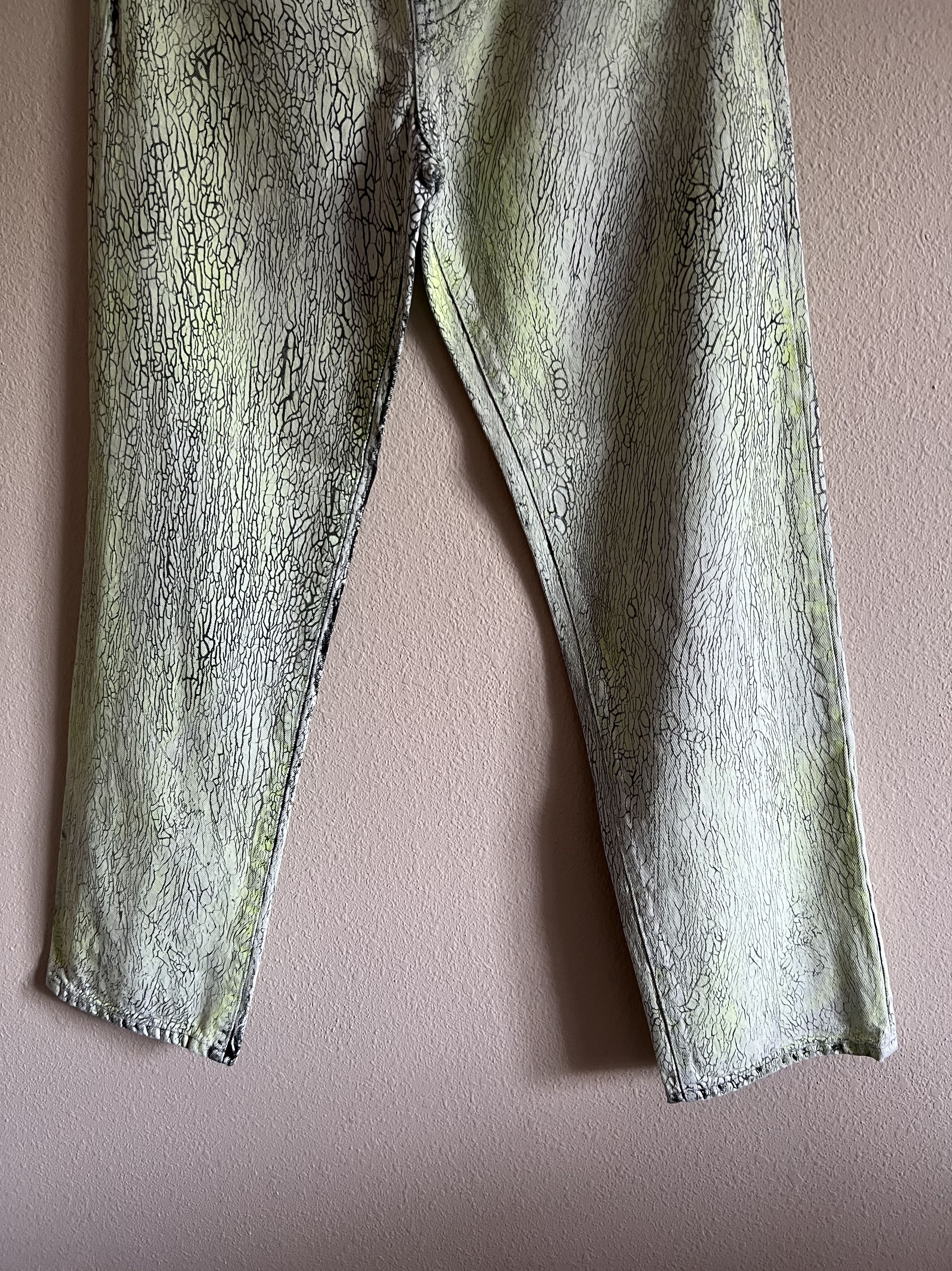Supreme Supreme Crackle Regular Jeans in Multicolor Green Size US 32 / EU 48 - 3 Thumbnail