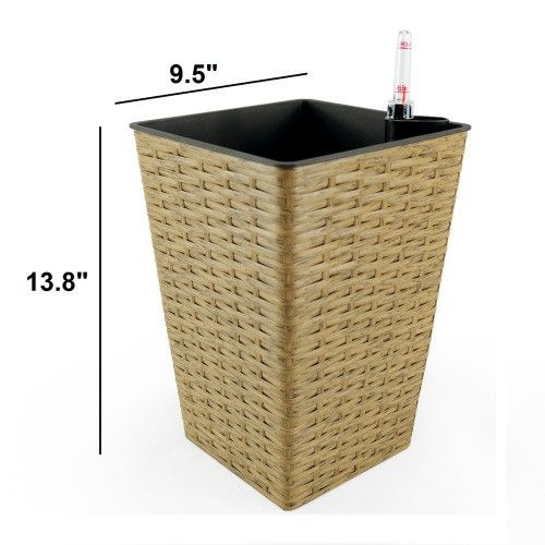 Designer × Homemade 2-Pack Smart Self-watering Square Planter for Indoor and Out Size US L / EU 52-54 / 3 - 3 Thumbnail