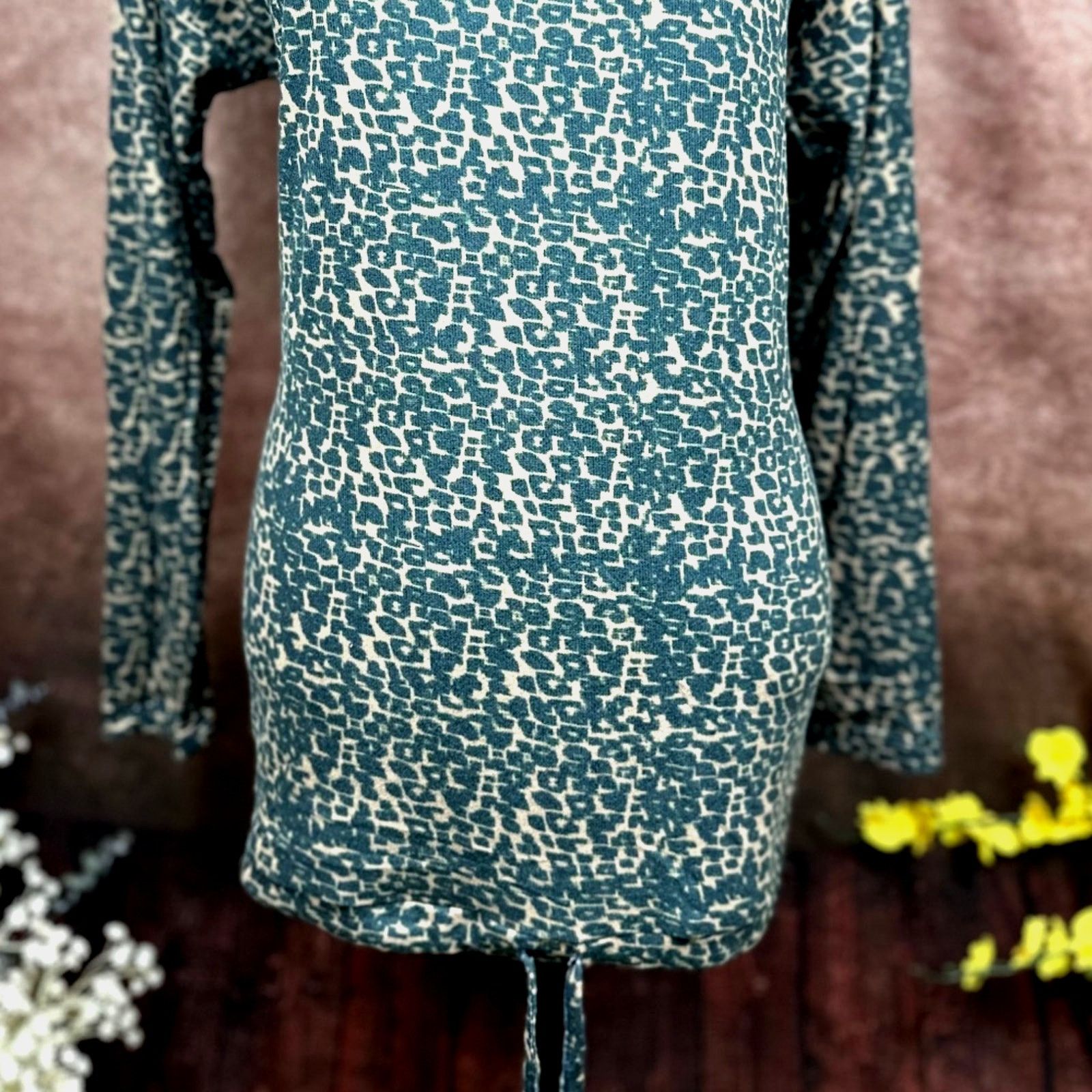 Other Retreat Rhonda Shear Drawstring Hem Tunic Animal Print L Size L / US 10 / IT 46 - 6 Thumbnail