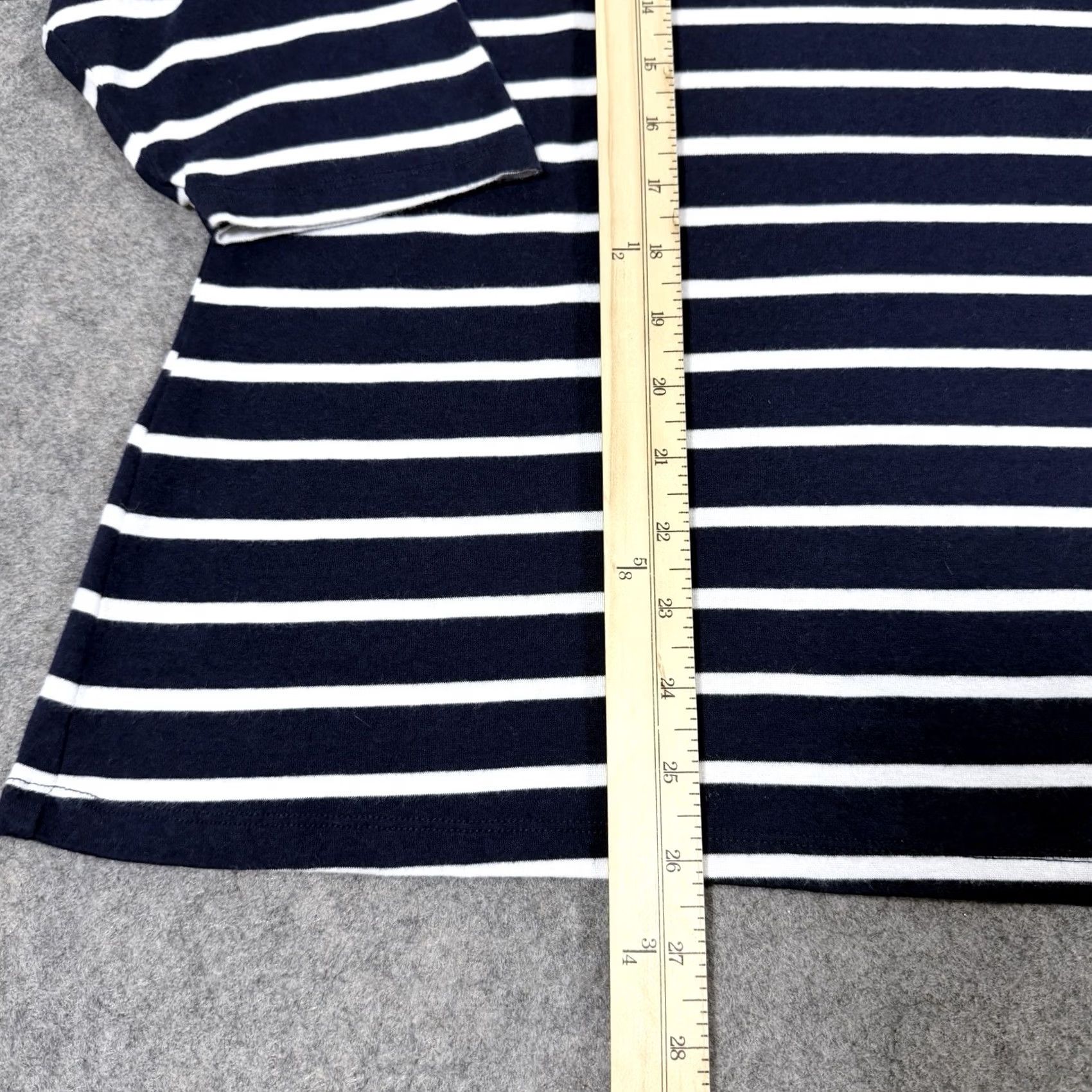 Vintage Ava & Viv T-Shirt Women's Plus Size 1X Blue White Stripes 3/4 Sleeve Pullover Casual Size XL / US 12-14 / IT 48-50 - 5 Thumbnail