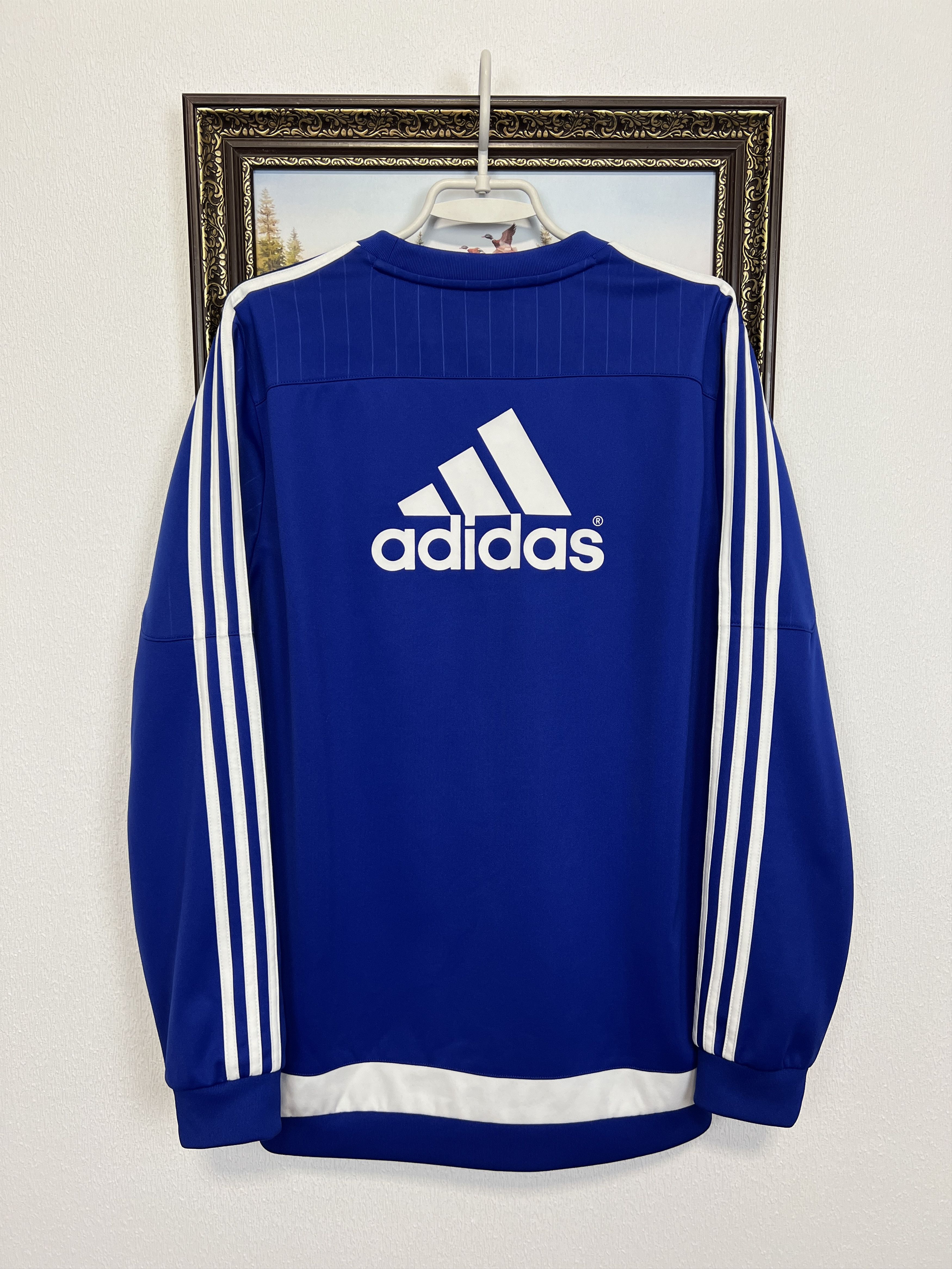 Adidas Vintage Chelsea Football Train Sweatshirt Track Top Crewneck Size US L / EU 52-54 / 3 - 8 Thumbnail