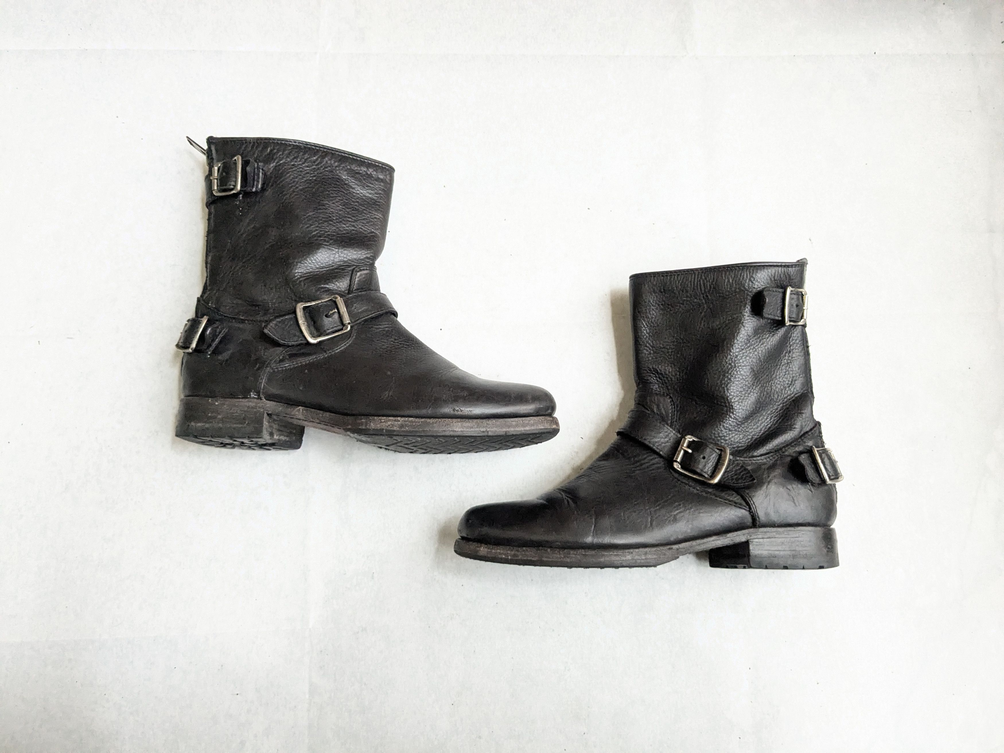 Frye Frye Engineer Boots Black Leather 7.5 Motorcycle Biker Size US 7.5 / EU 40-41 - 1 Thumbnail