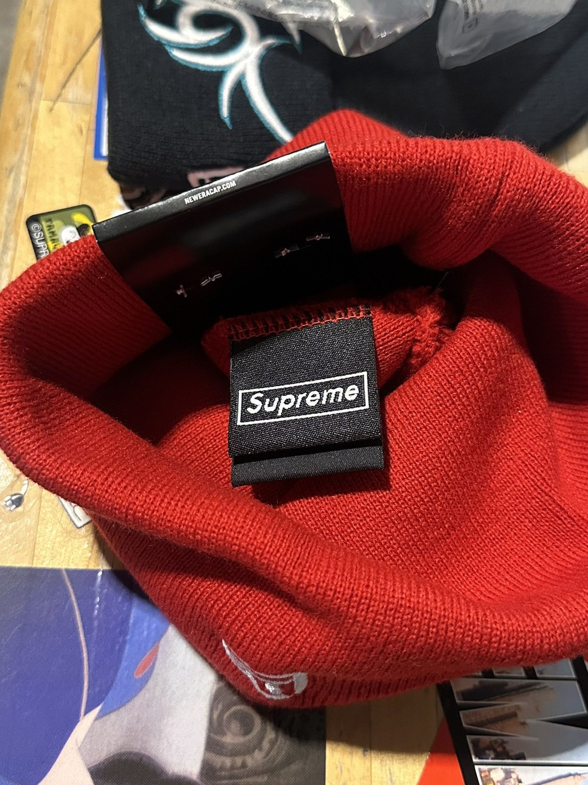 Supreme (Red) Supreme Tribal Beanie Size ONE SIZE - 8 Thumbnail
