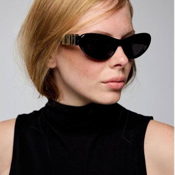 Loewe Loewe LW40156U 50E Sunglasses Shiny Brown Cat Eye Frame Size ONE SIZE - 3 Thumbnail