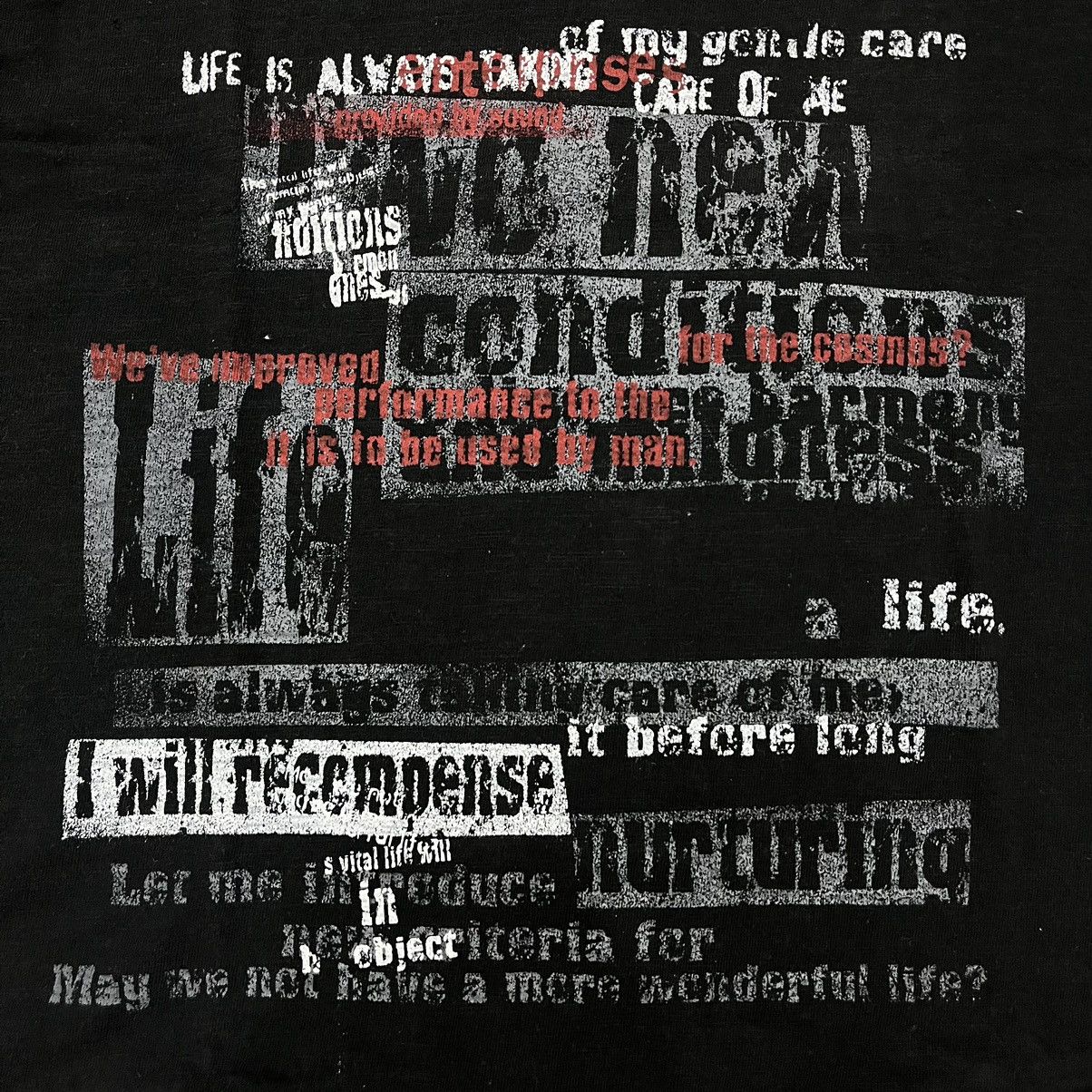 If Six Was Nine × KMRii × Le Grande Bleu (L.G.B.) Crazy Y2K Collins Poem Gothic Lolita Punks LGB Style Tee Size US M / EU 48-50 / 2 - 5 Thumbnail