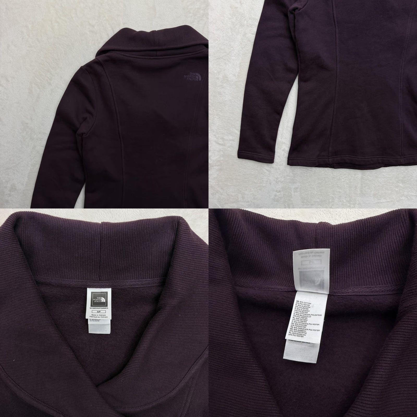 The North Face VINTAGE The North Face Pea Jacket Coat Womens S Purple Fleece Double Breasted Warm Size S / US 4 / IT 40 - 9 Thumbnail
