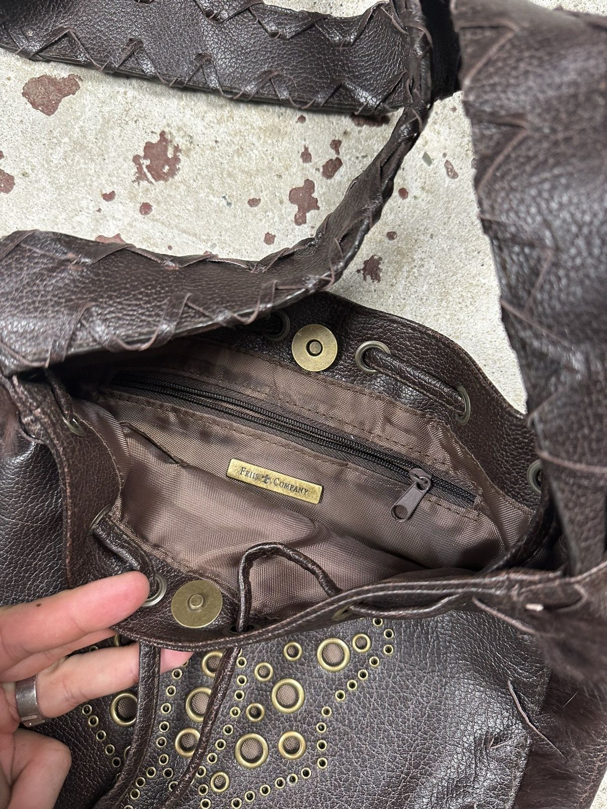 Japanese Brand Vintage Y2K Brown Butterfly Faux Fur Avant Garde Bag Size ONE SIZE - 9 Thumbnail